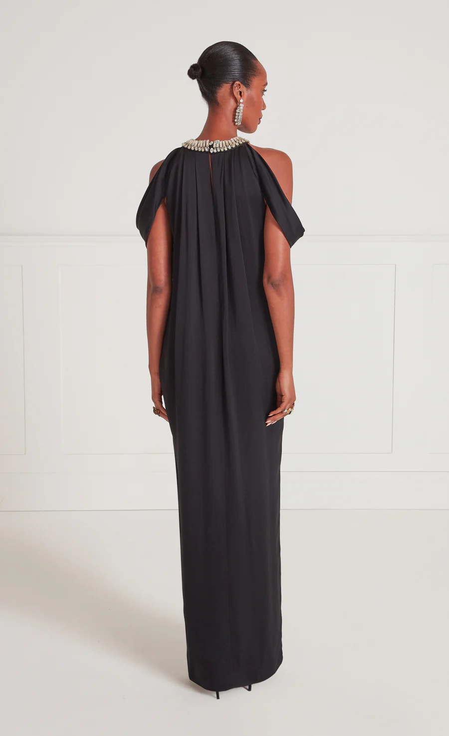 Adalina Halter Dress - Black - Image 4