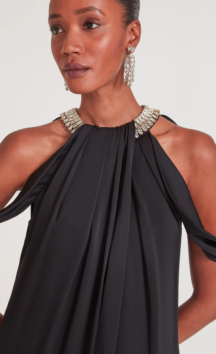 Adalina Halter Dress - Black - Image 5