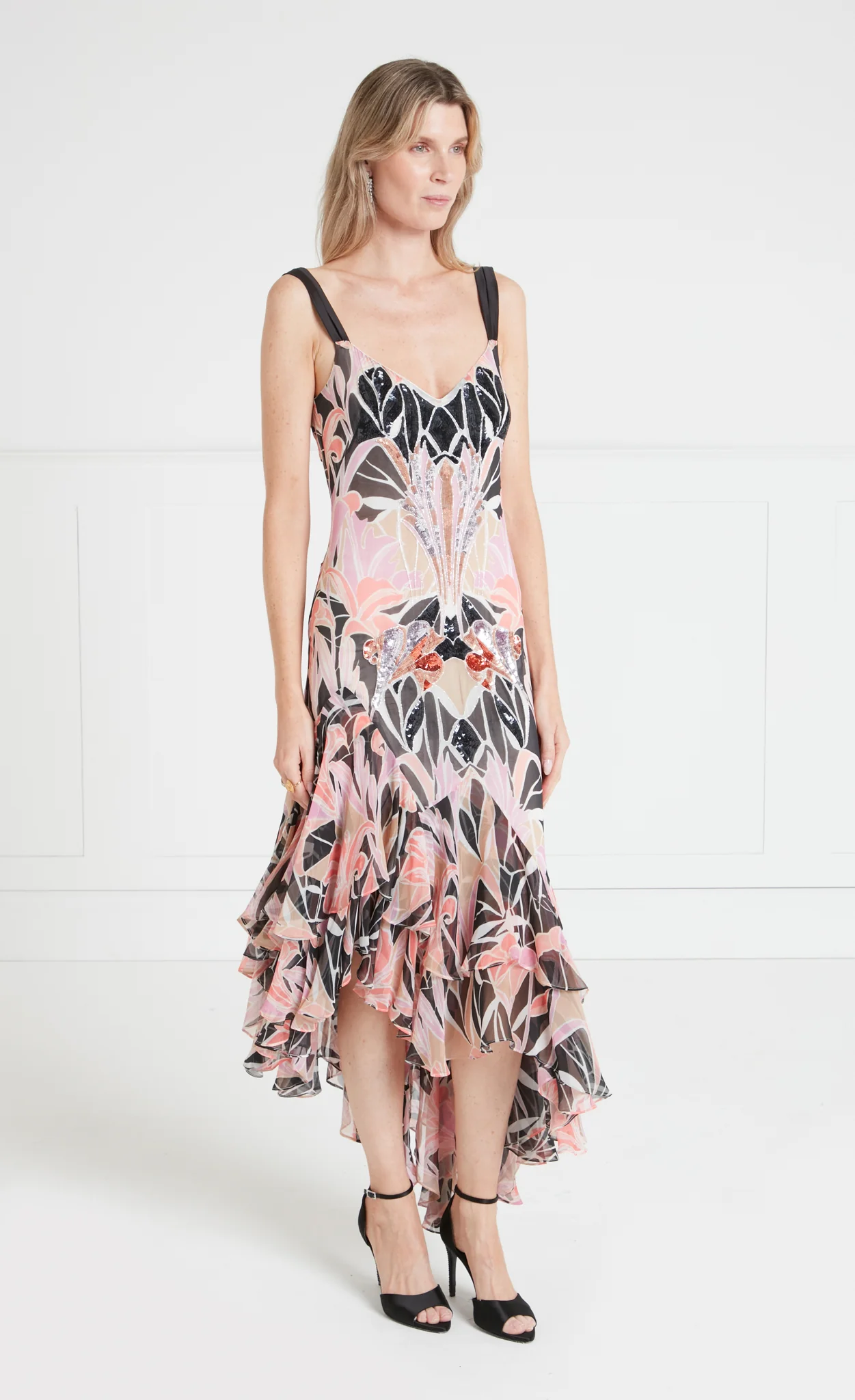 Alani Ruffle Dress - Pink - Image 2