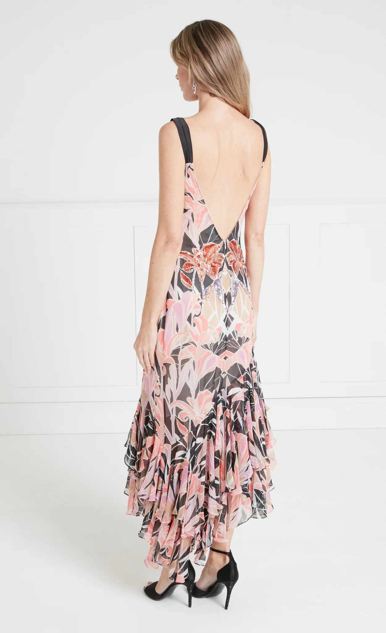 Alani Ruffle Dress - Pink - Image 3