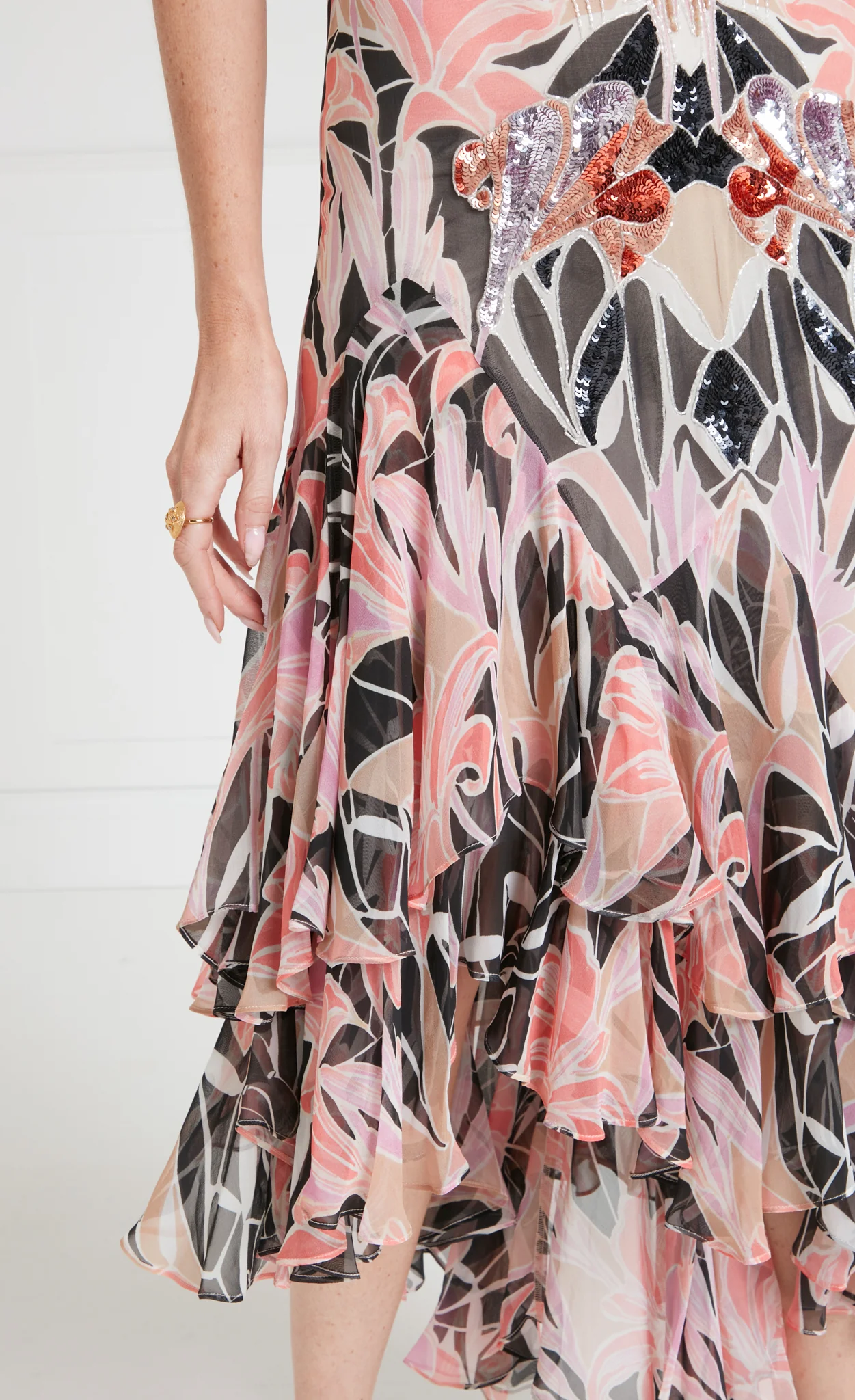 Alani Ruffle Dress - Pink - Image 6