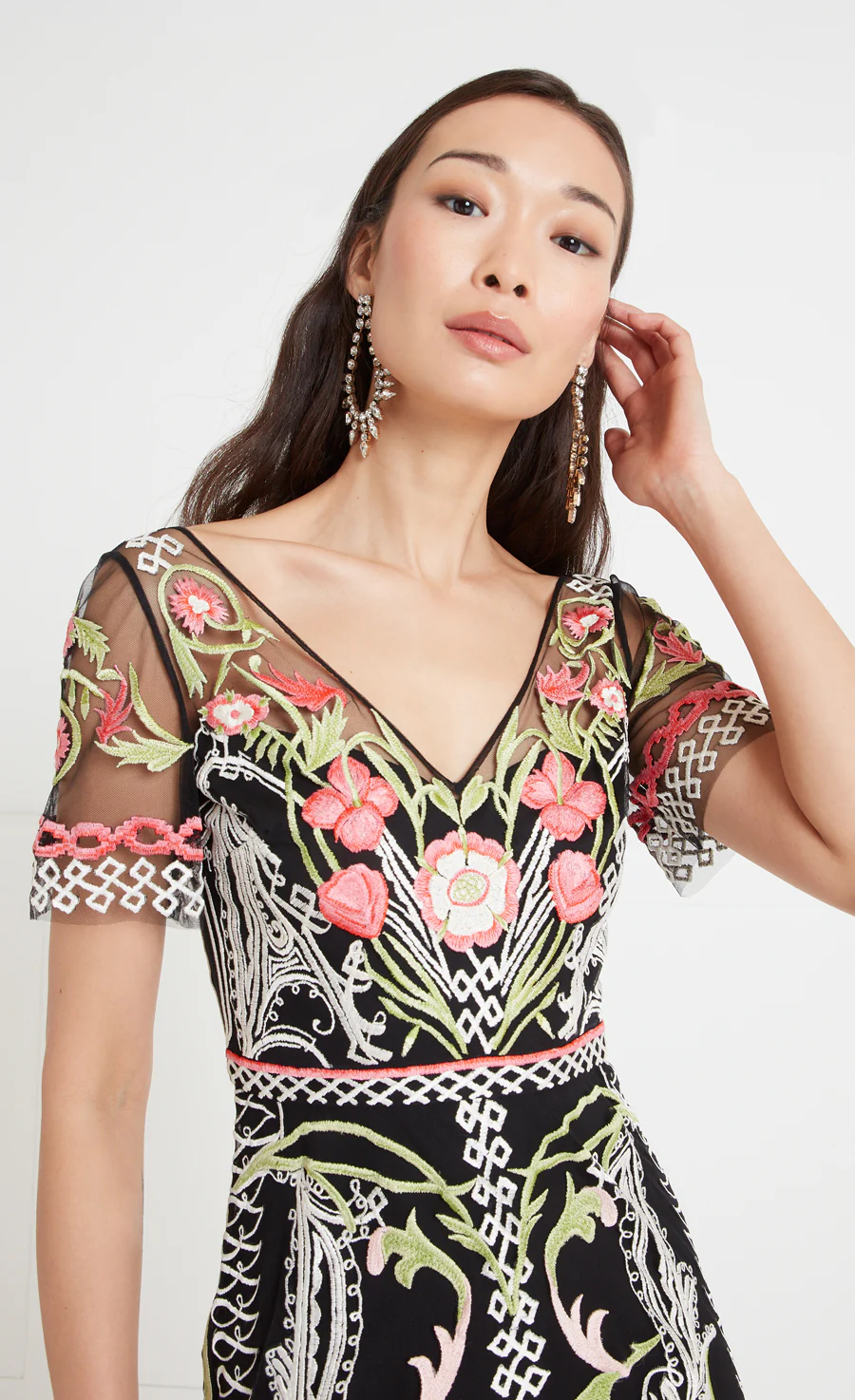 Alessia Midi Dress - Black - Image 5