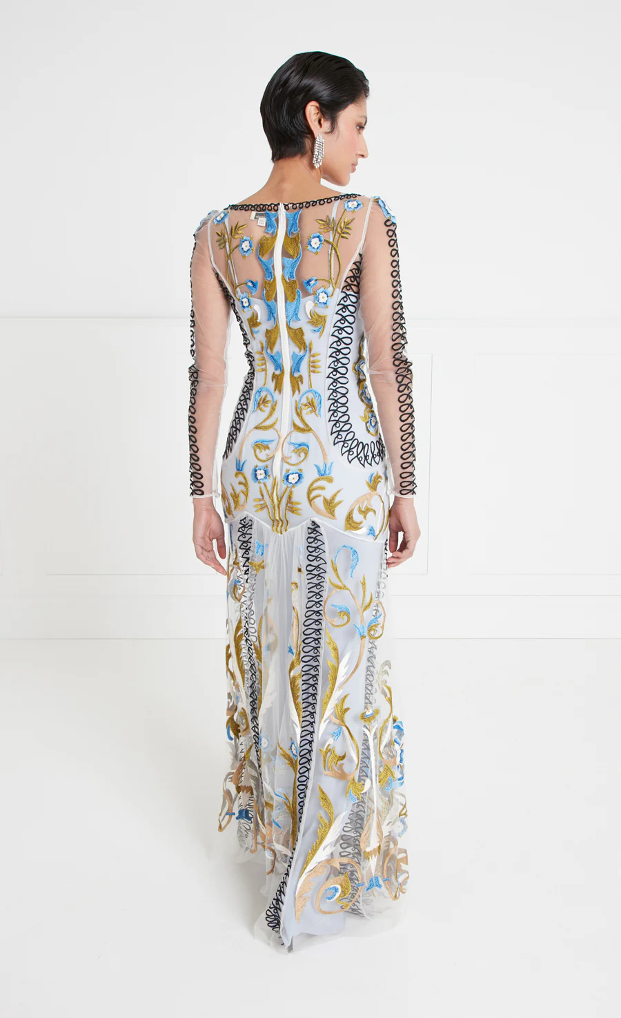 Alessia Sleeved Dress - Halogen Blue - Image 3