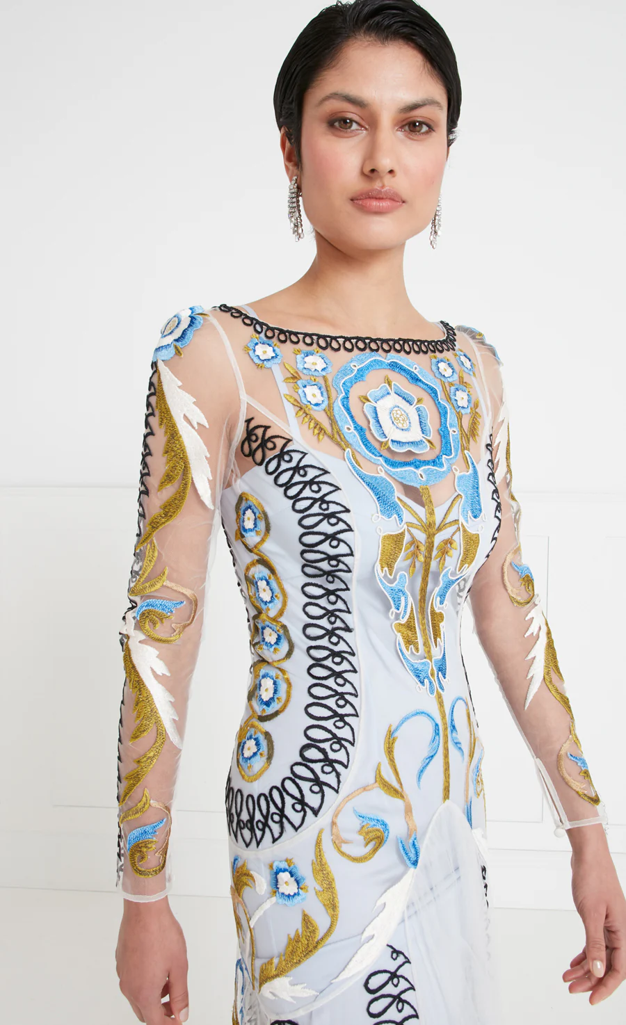 Alessia Sleeved Dress - Halogen Blue - Image 4