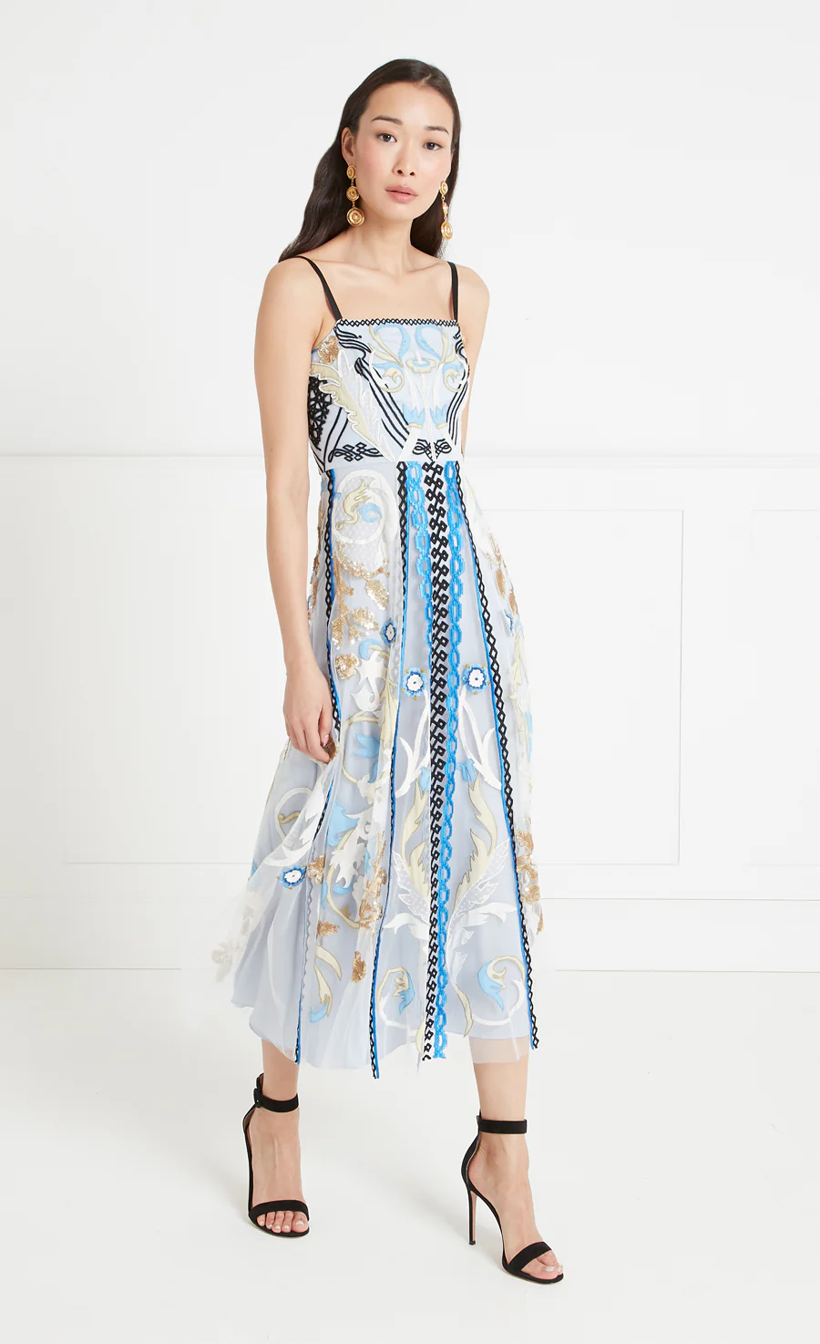 Alessia Strappy Dress - Halogen Blue - Image 3