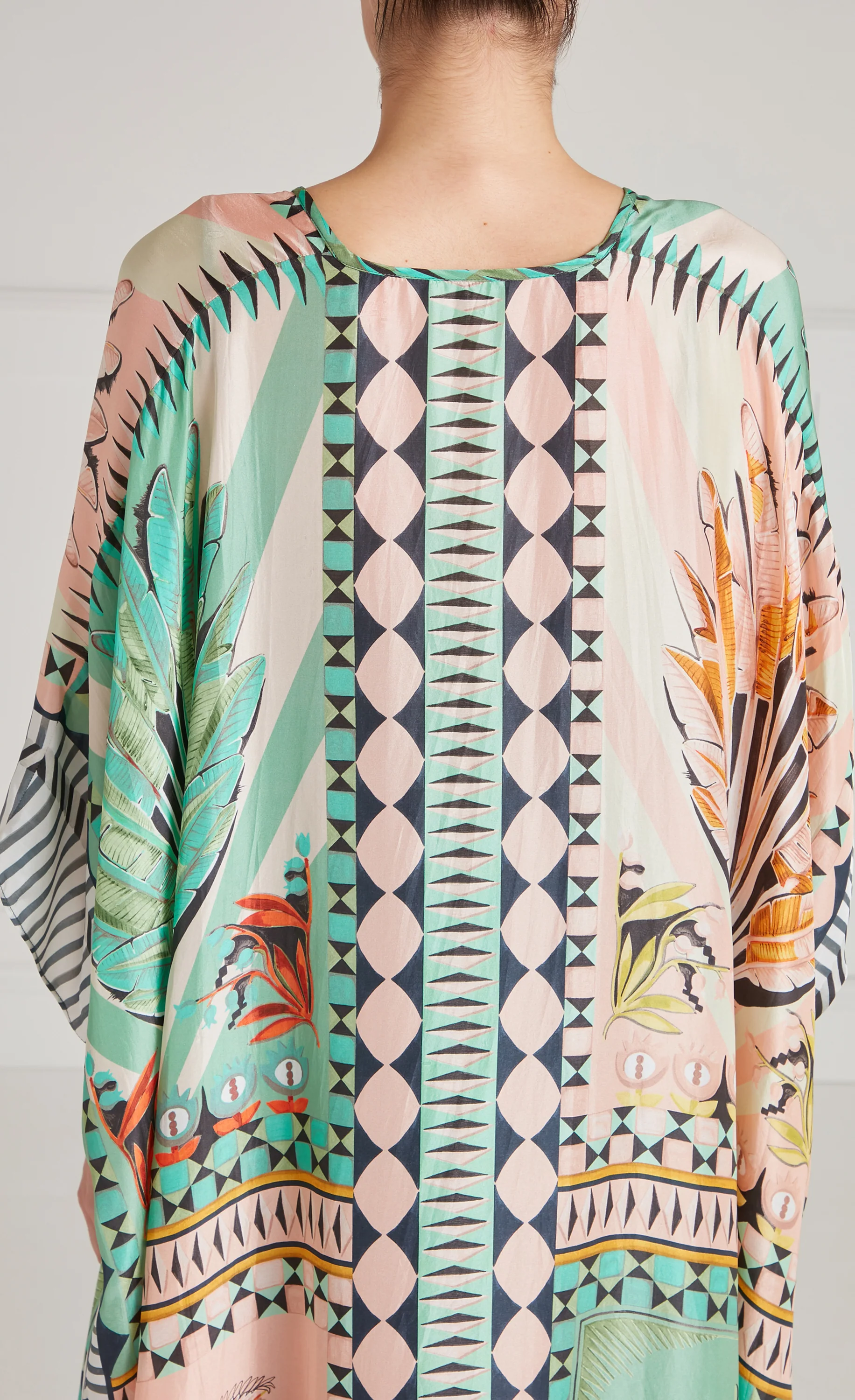 Amber V-Neck Kaftan - Bellini Mix - Image 9