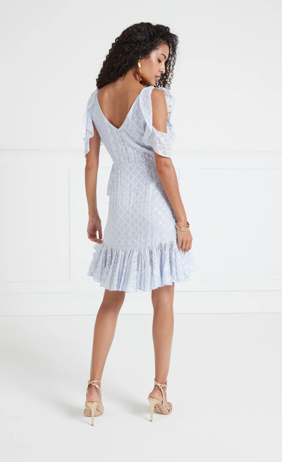 Angelico Mini Dress - Halogen Blue - Image 4