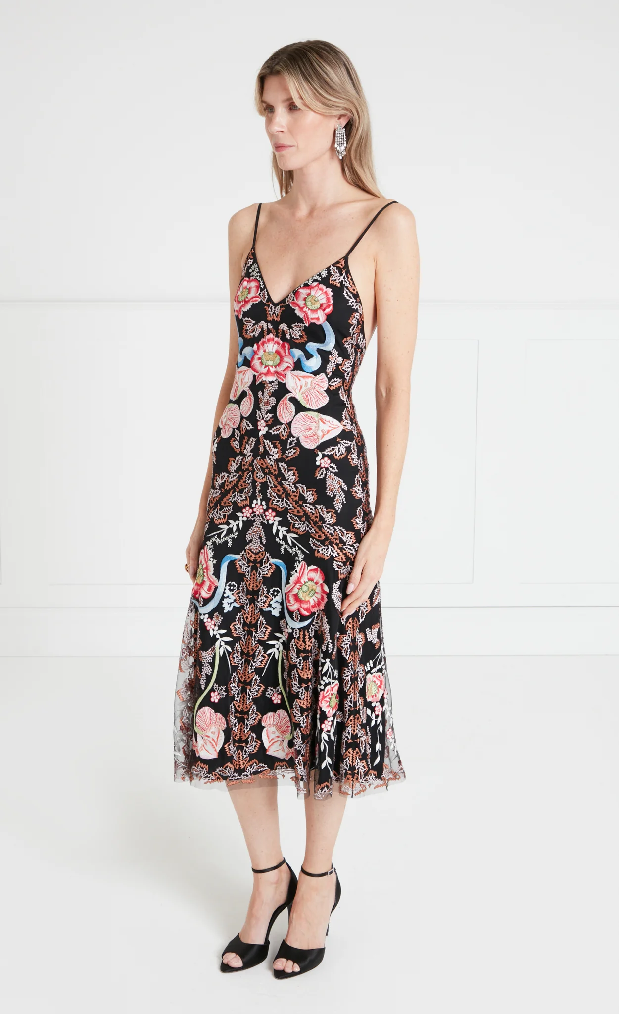 Bilbao Strappy Dress - Black - Image 3