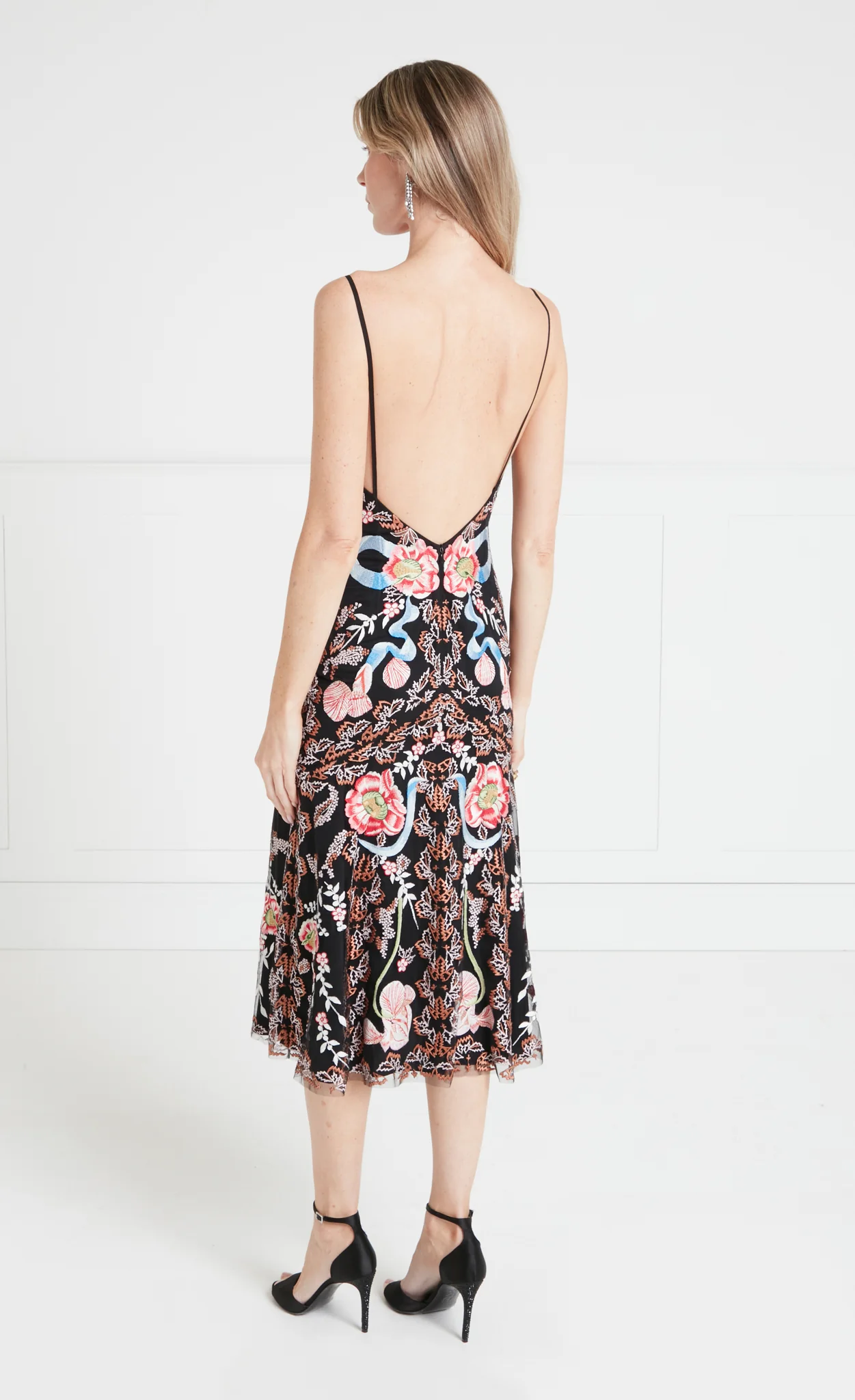 Bilbao Strappy Dress - Black - Image 4