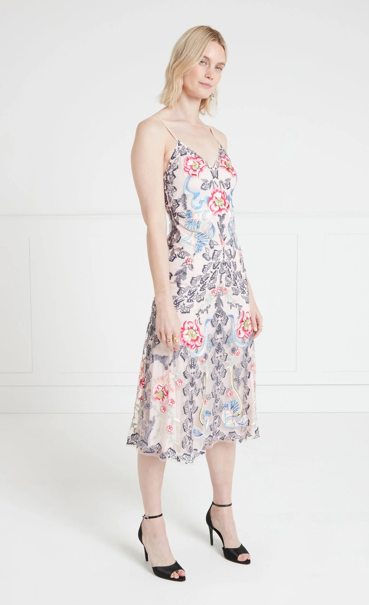 Bilbao Strappy Dress - Rosewater - Image 3