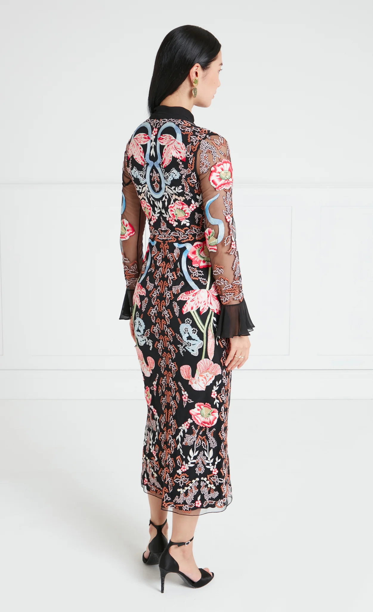 Bilbao Tie Dress - Black - Image 4