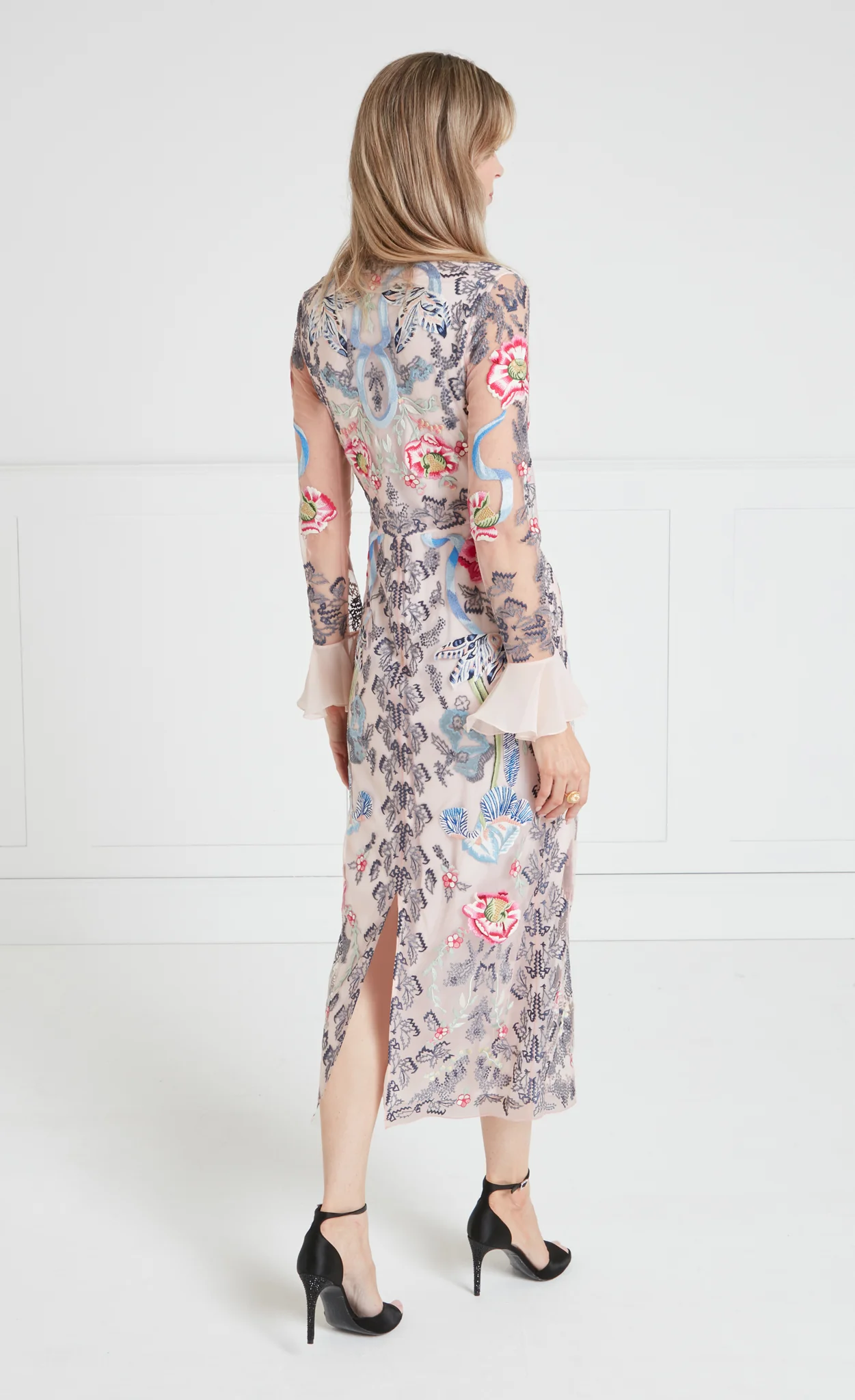 Bilbao Tie Dress - Rosewater - Image 4