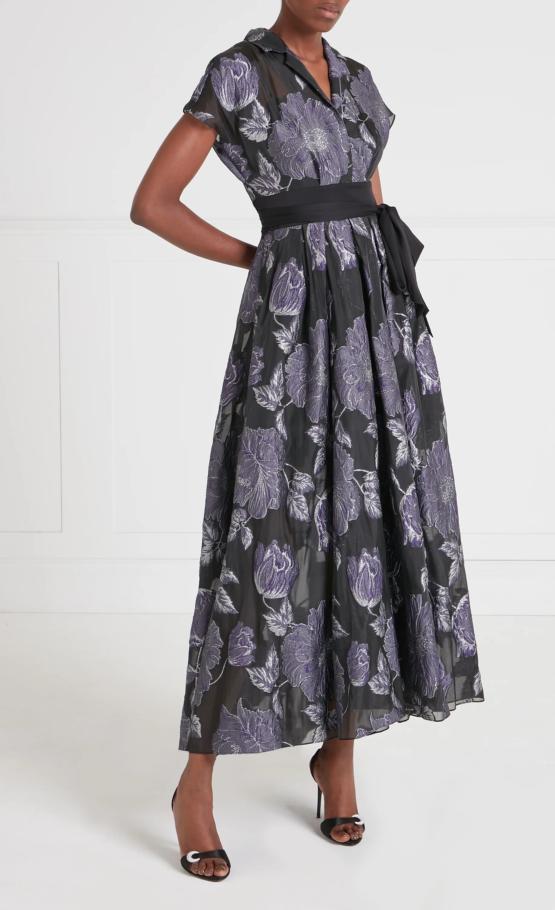 Bridget Gown - Black & Silver - Image 3