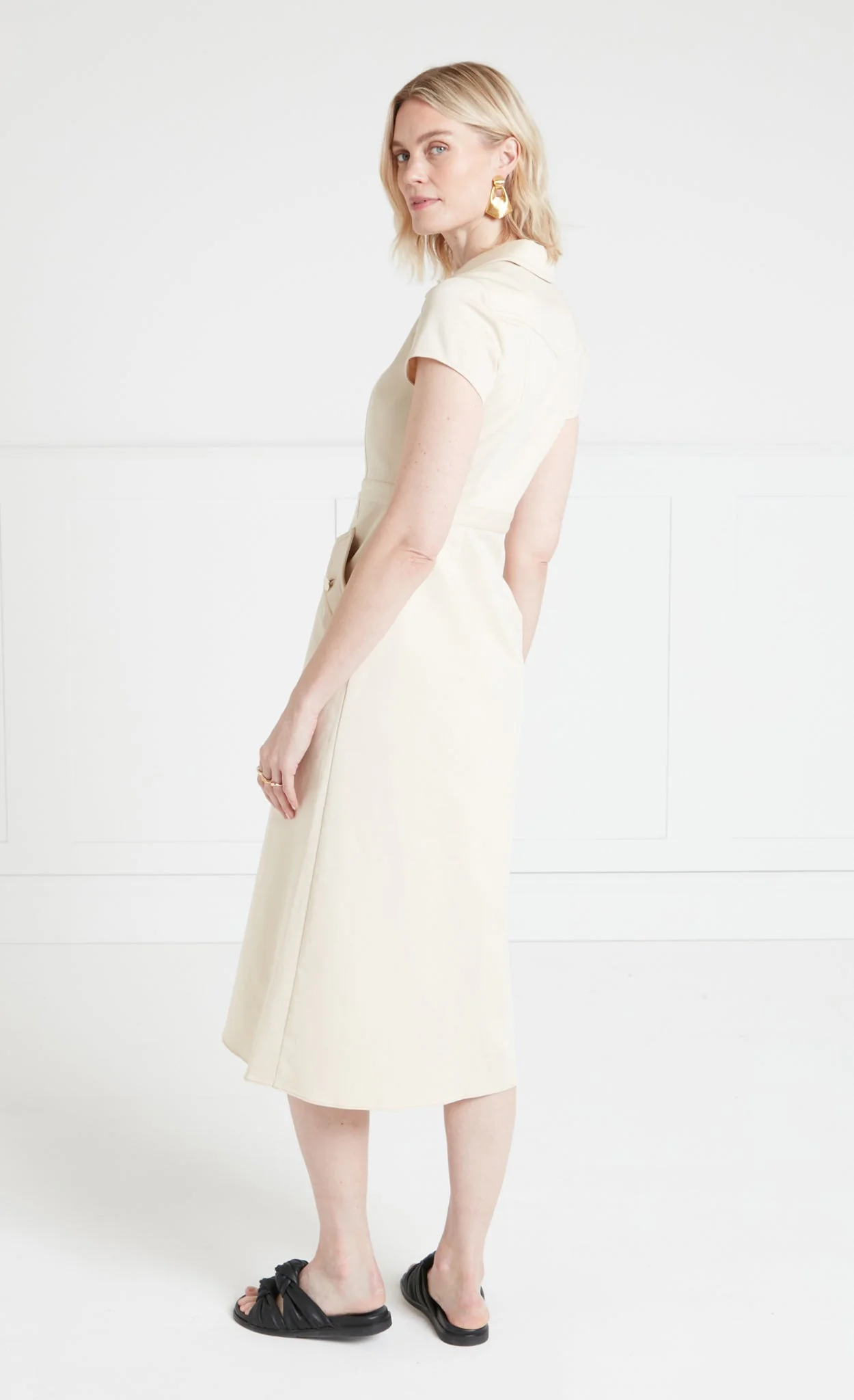 Castell Dress - Sandy Cream - Image 3