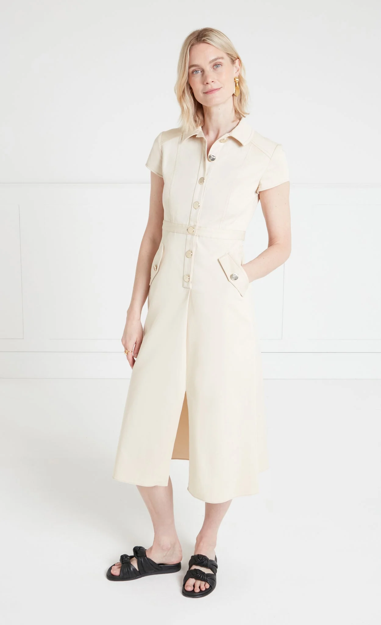 Castell Dress - Sandy Cream - Image 4