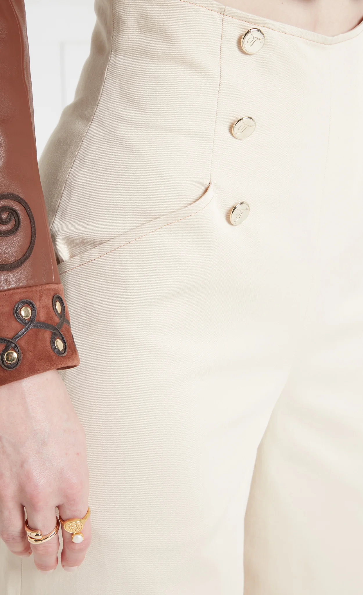 Castell Trousers - Sandy Cream - Image 6