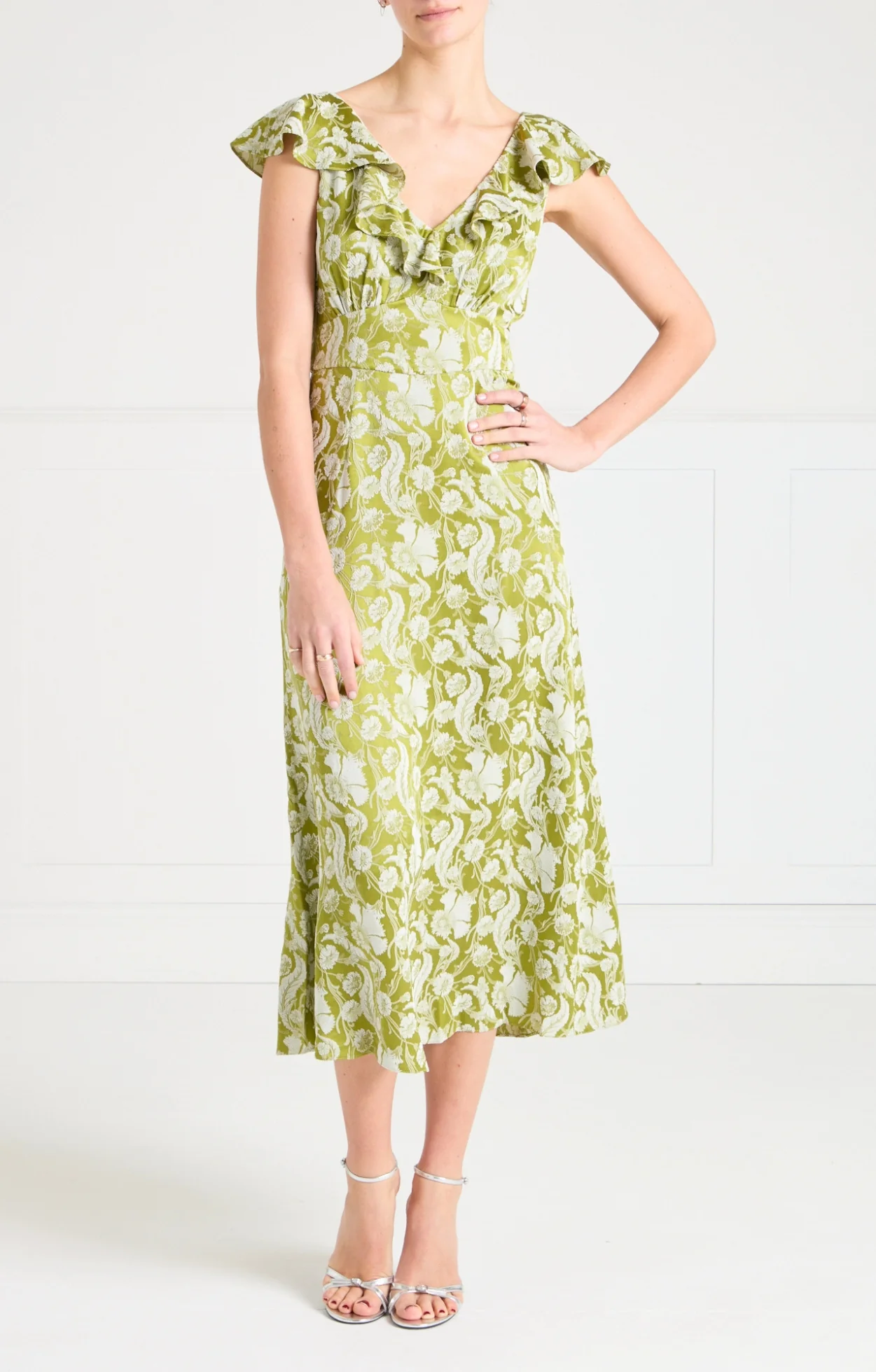 Celine Dress - Chartreuse - Image 2