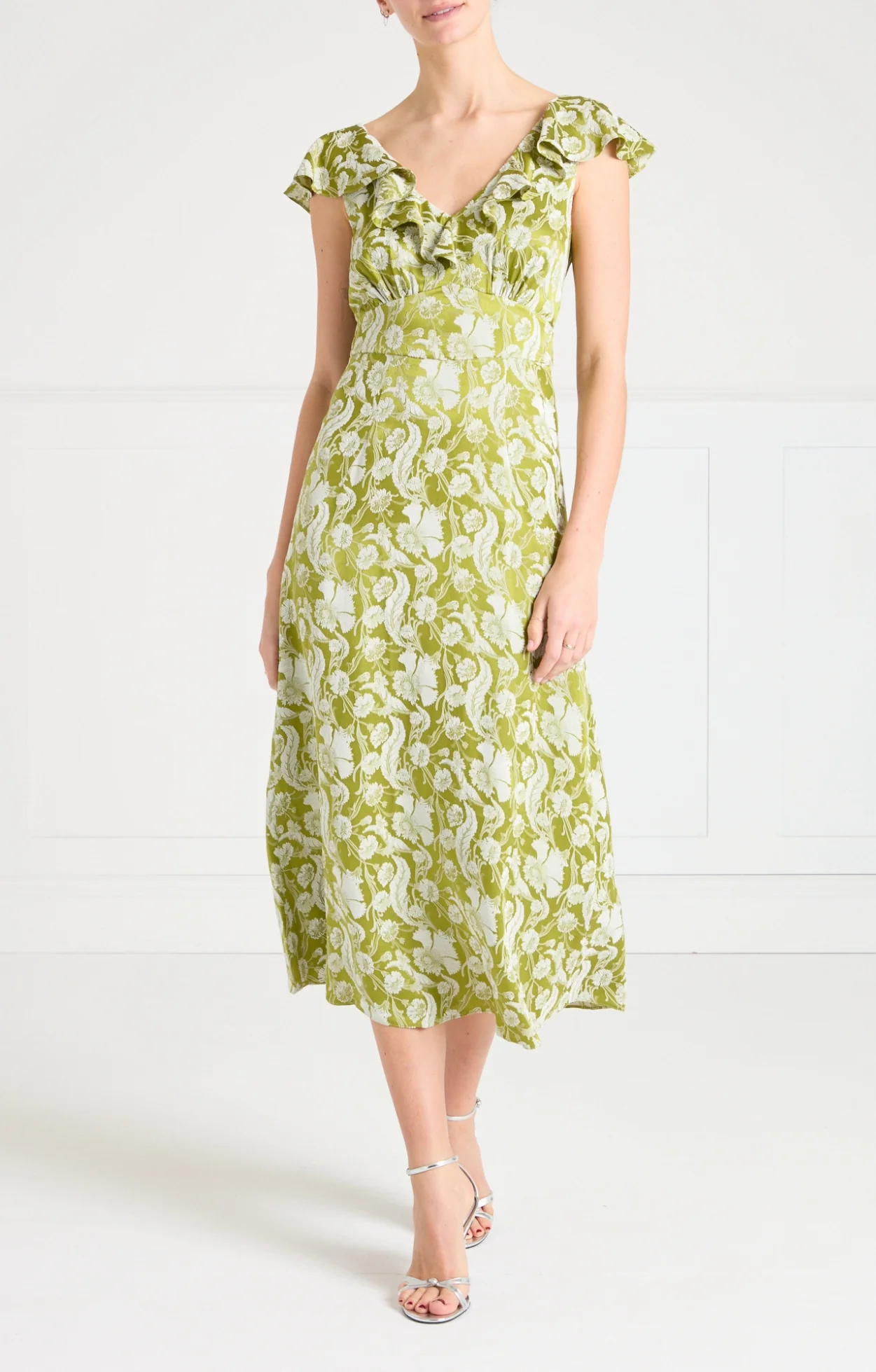 Celine Dress - Chartreuse - Image 3