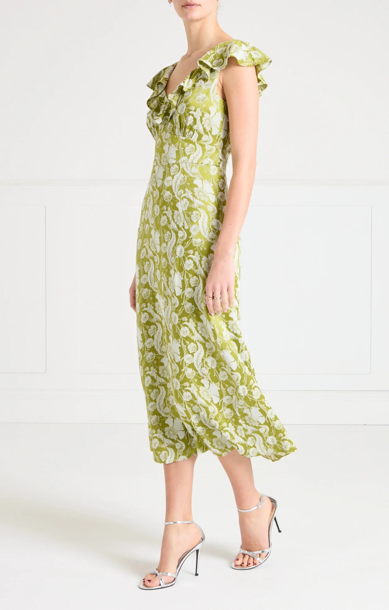 Celine Dress - Chartreuse - Image 4
