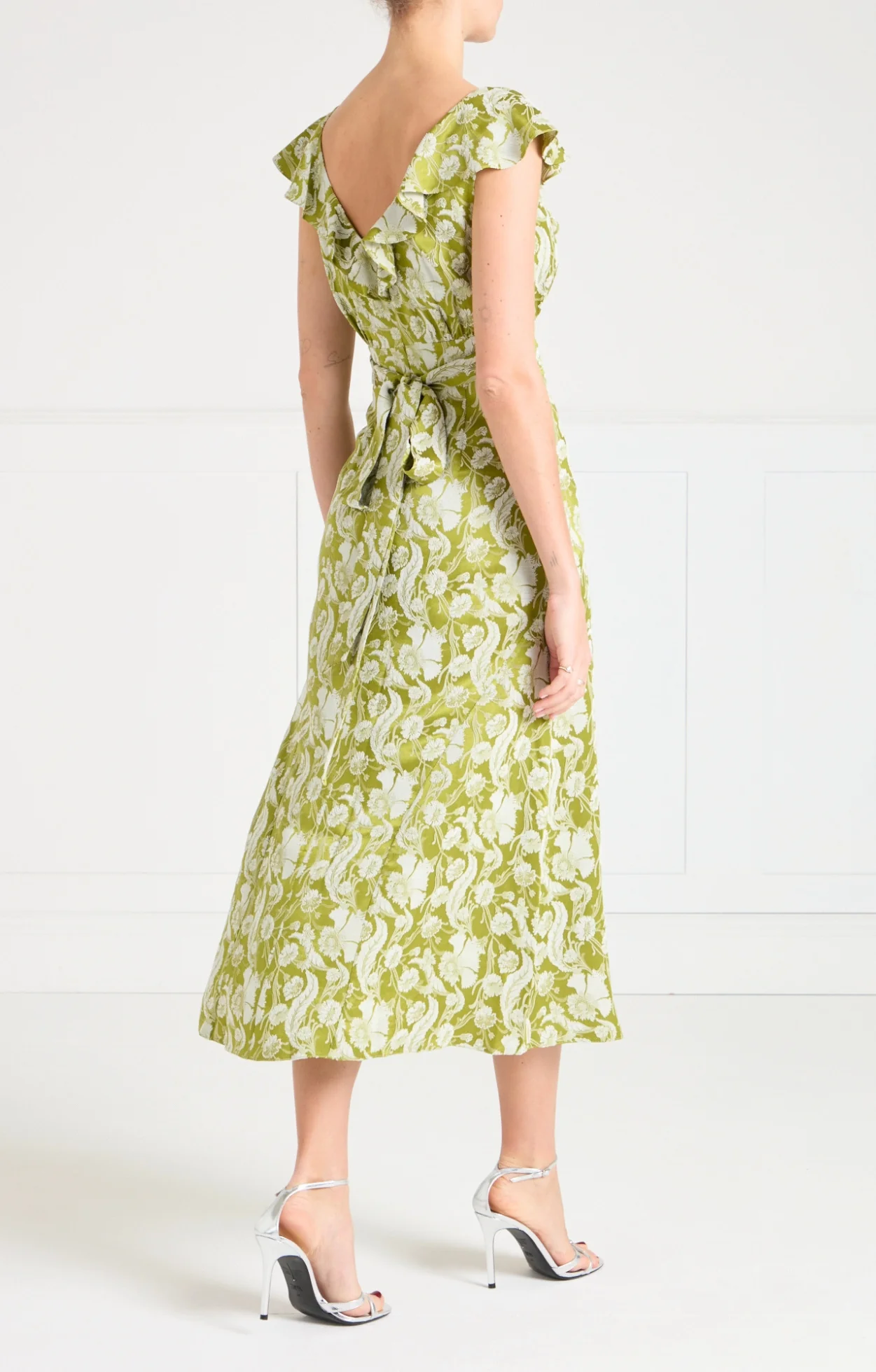 Celine Dress - Chartreuse - Image 5