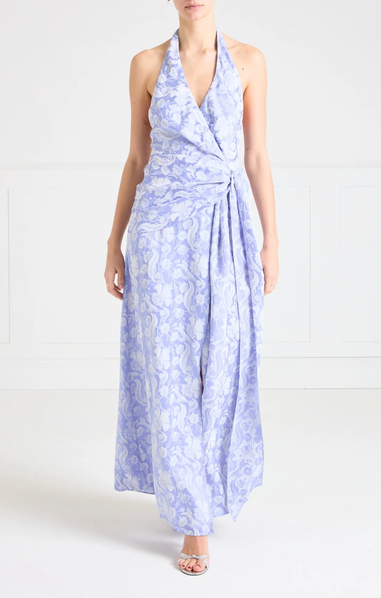 Celine Halter Dress - Lavender Blue - Image 2