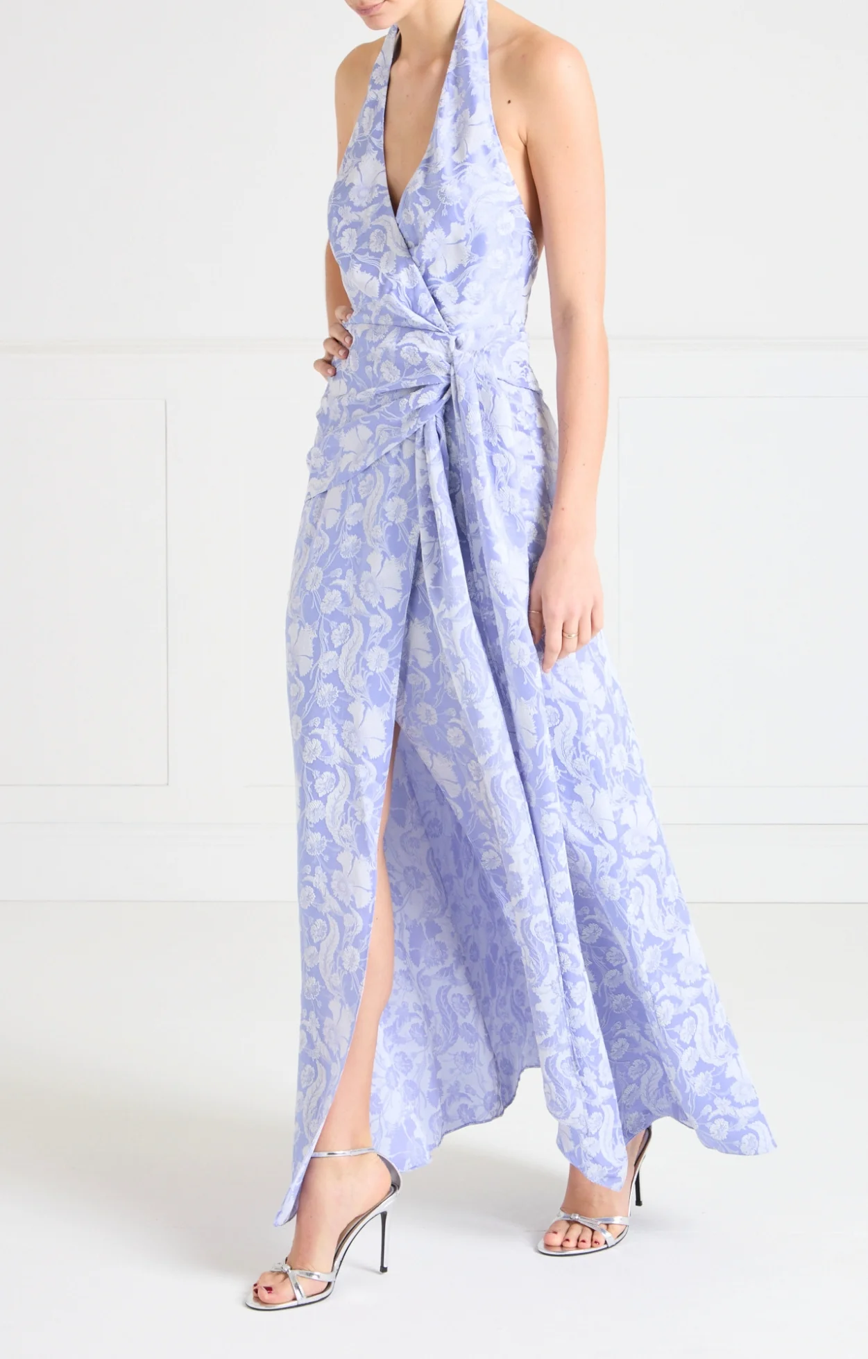 Celine Halter Dress - Lavender Blue - Image 4