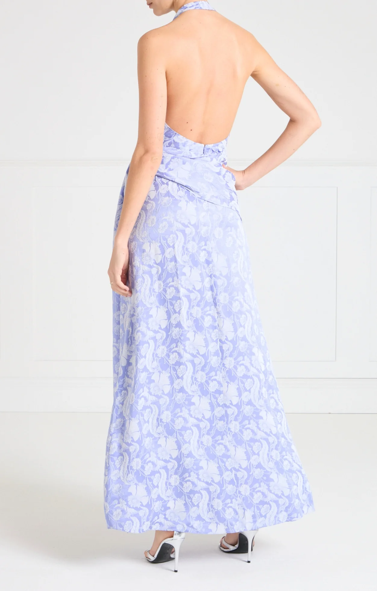 Celine Halter Dress - Lavender Blue - Image 5