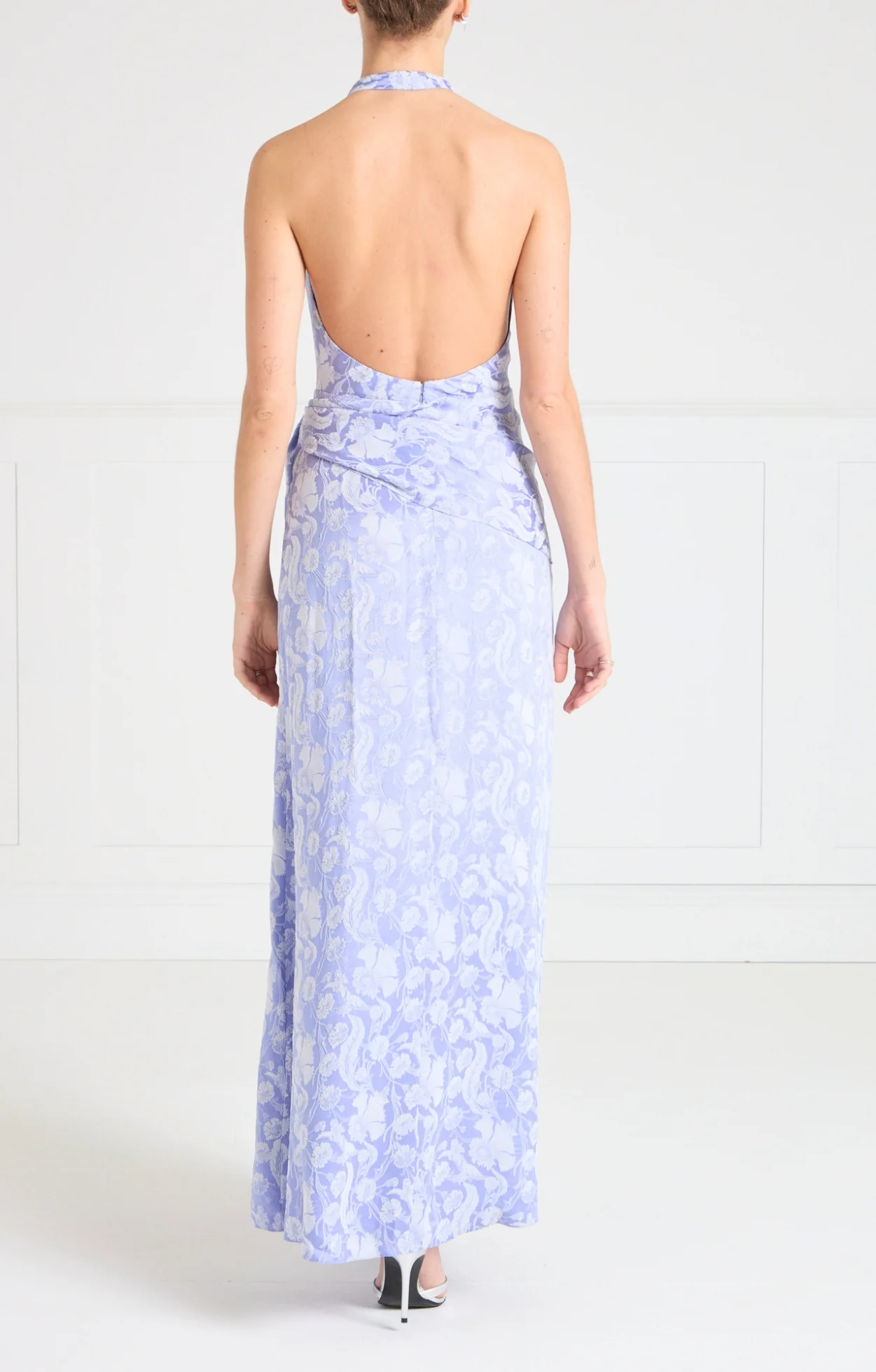 Celine Halter Dress - Lavender Blue - Image 6