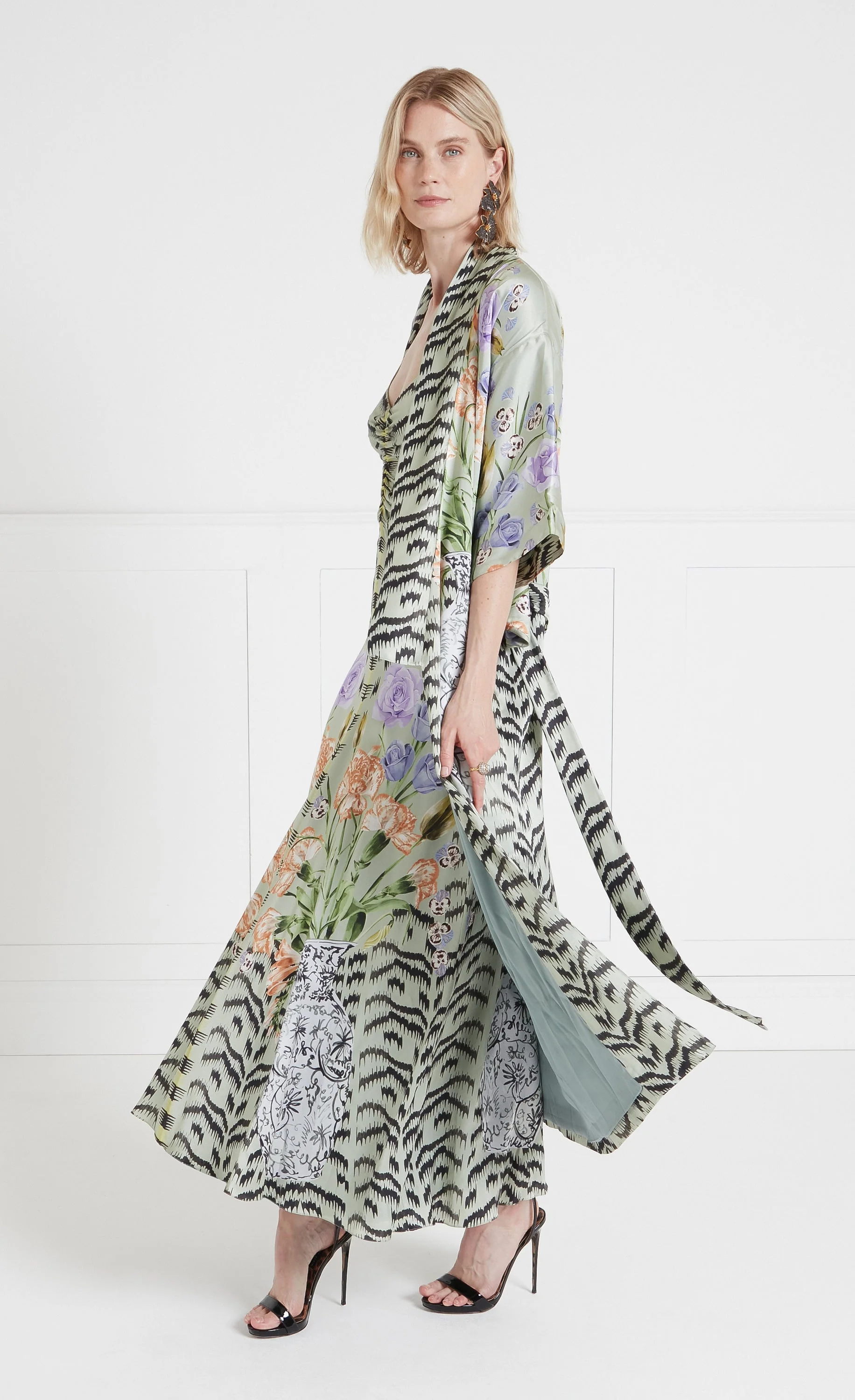 Cleo Kimono - Silt Green - Image 3