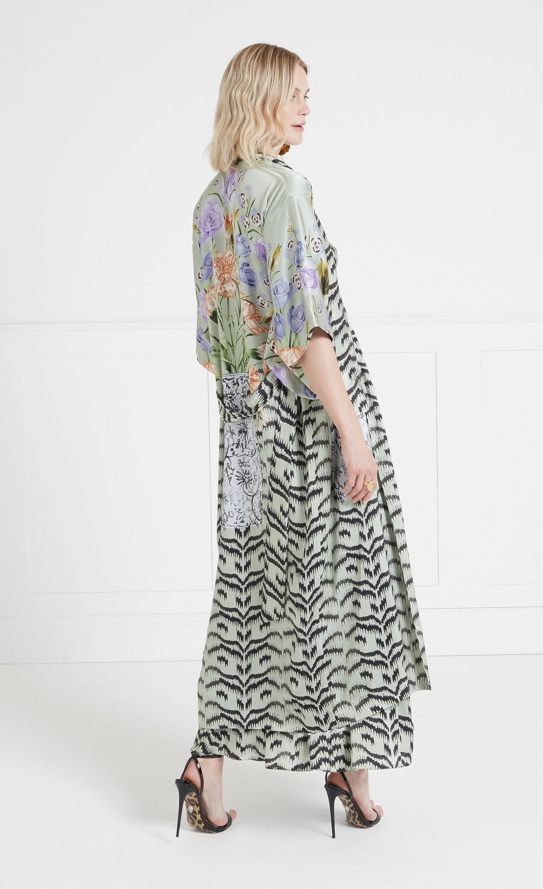 Cleo Kimono - Silt Green - Image 4