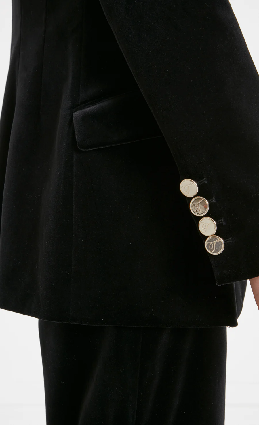 Clove Velvet Jacket - Black - Image 6