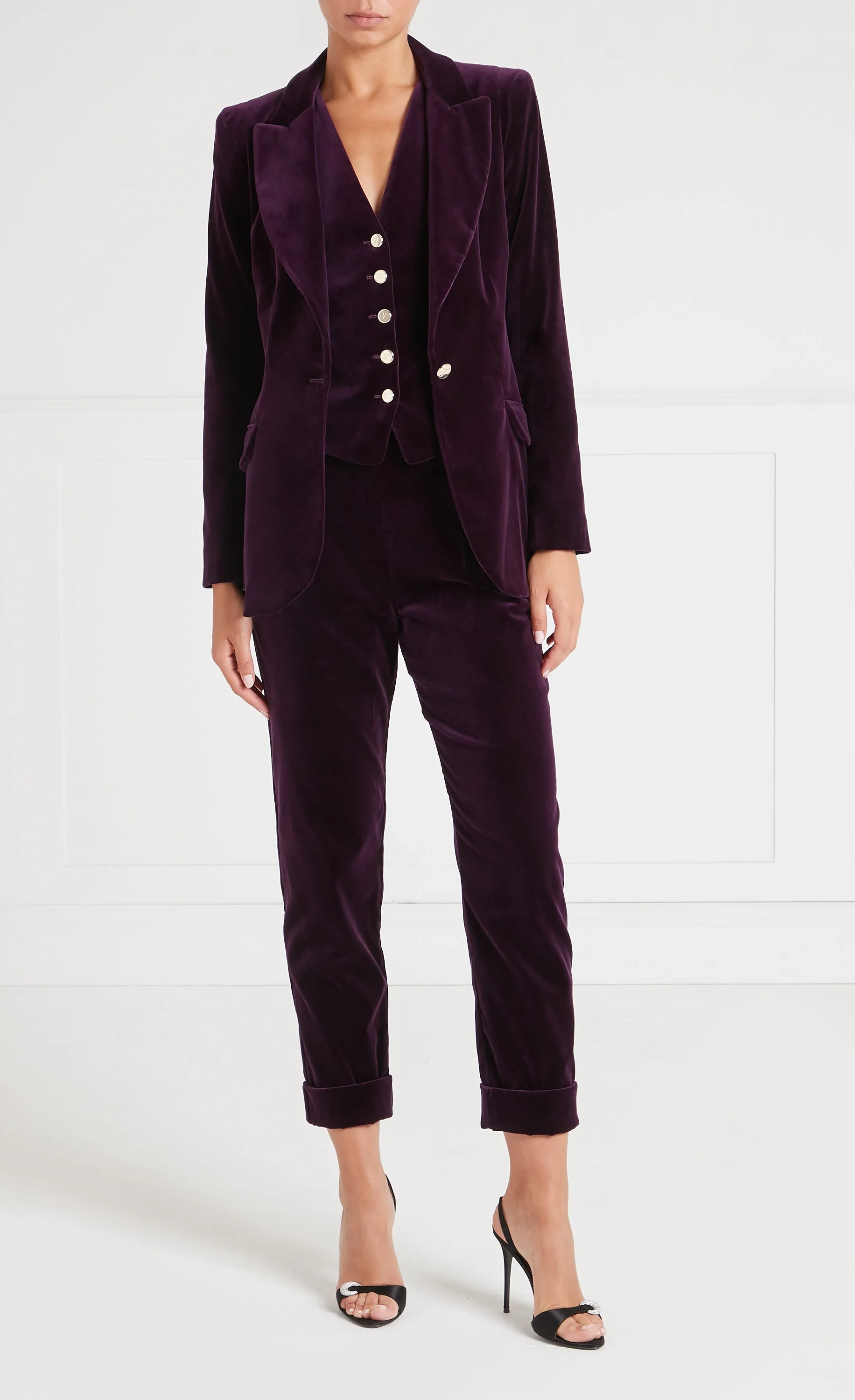 Clove Velvet Jacket - Dark Amethyst - Image 5
