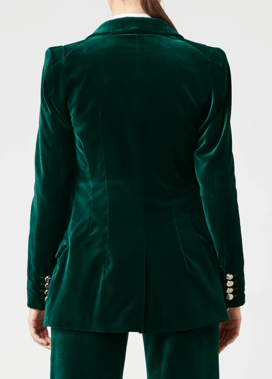 Clove Velvet Jacket - Emerald - Image 4