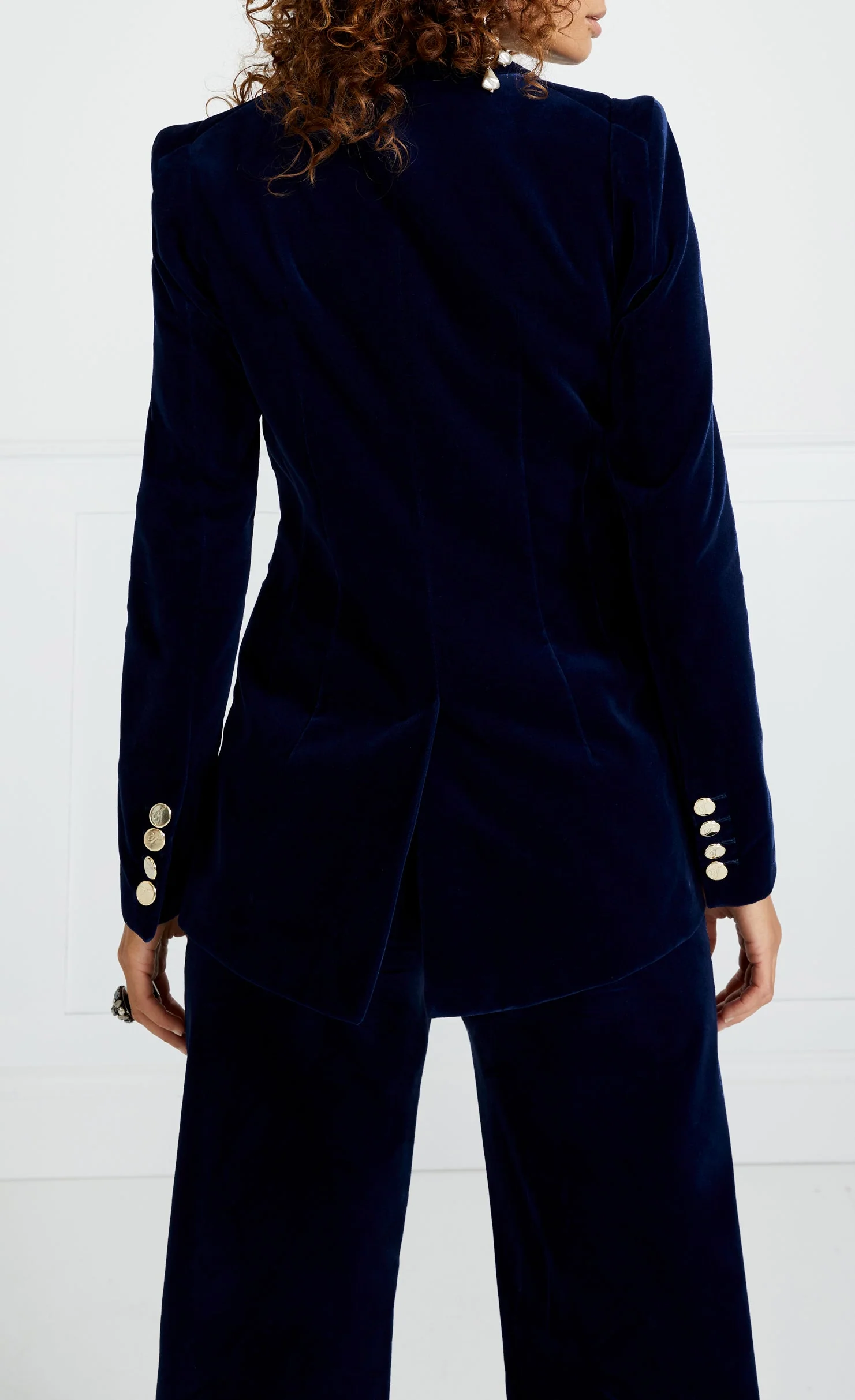 Clove Velvet Jacket - Ink - Image 4