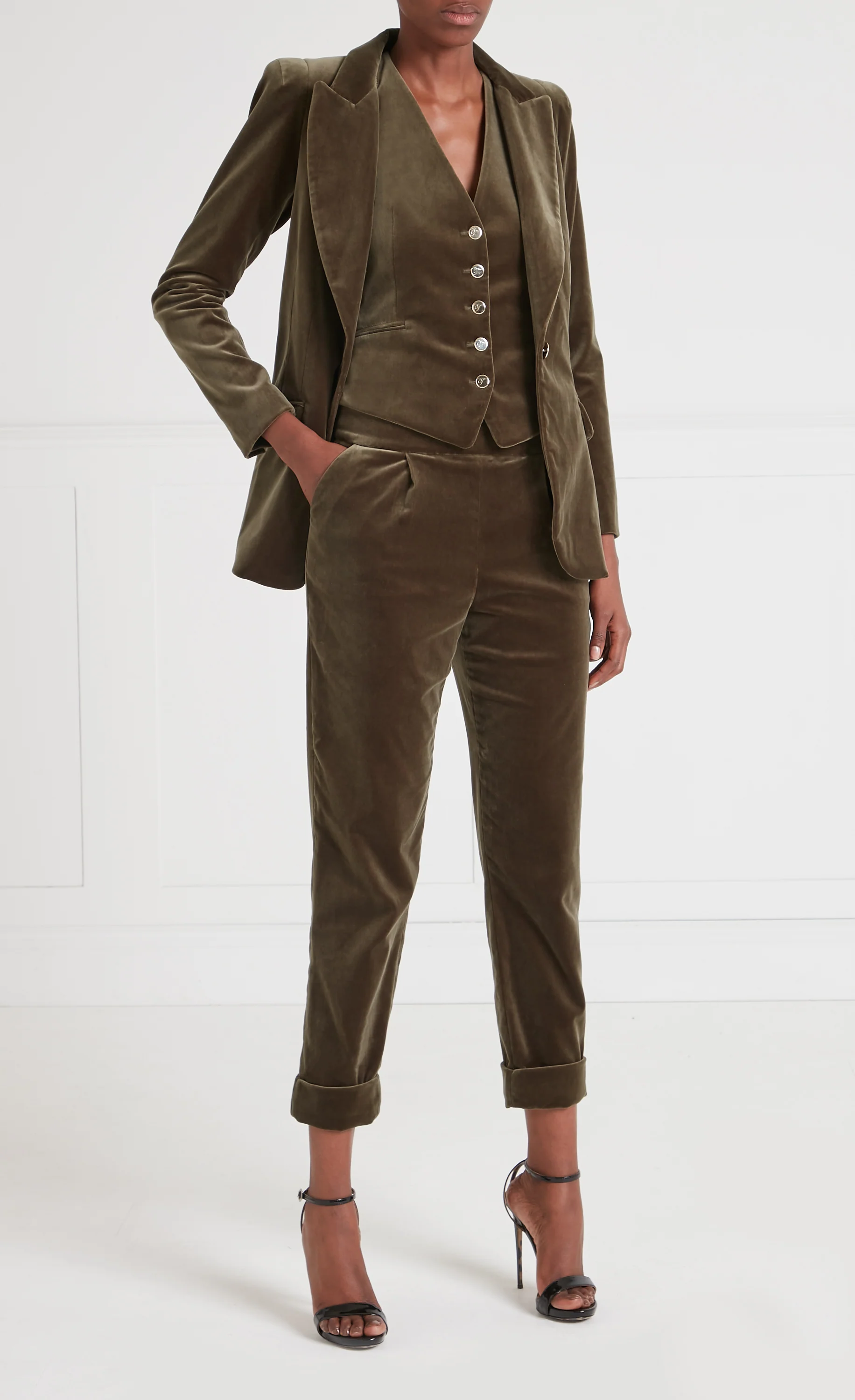 Clove Velvet Jacket - Militare - Image 4