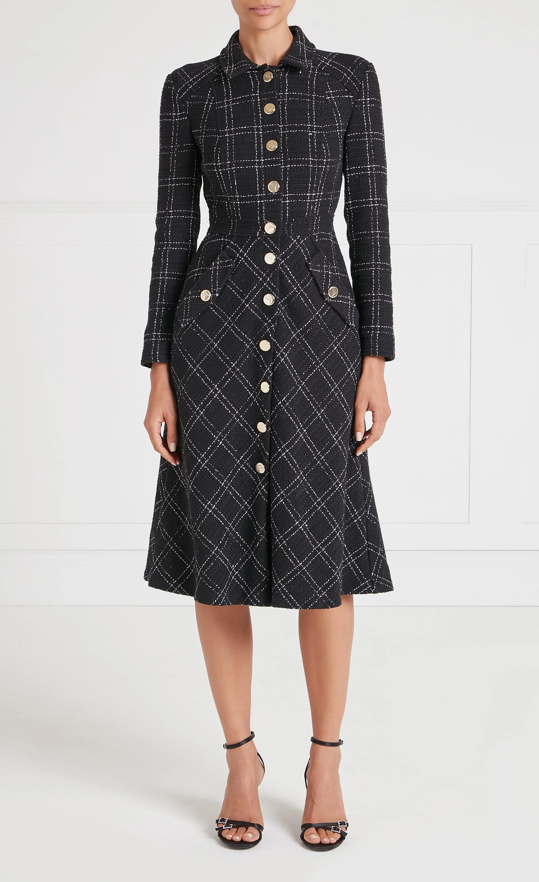 Colonel Dress - Black Check - Image 2