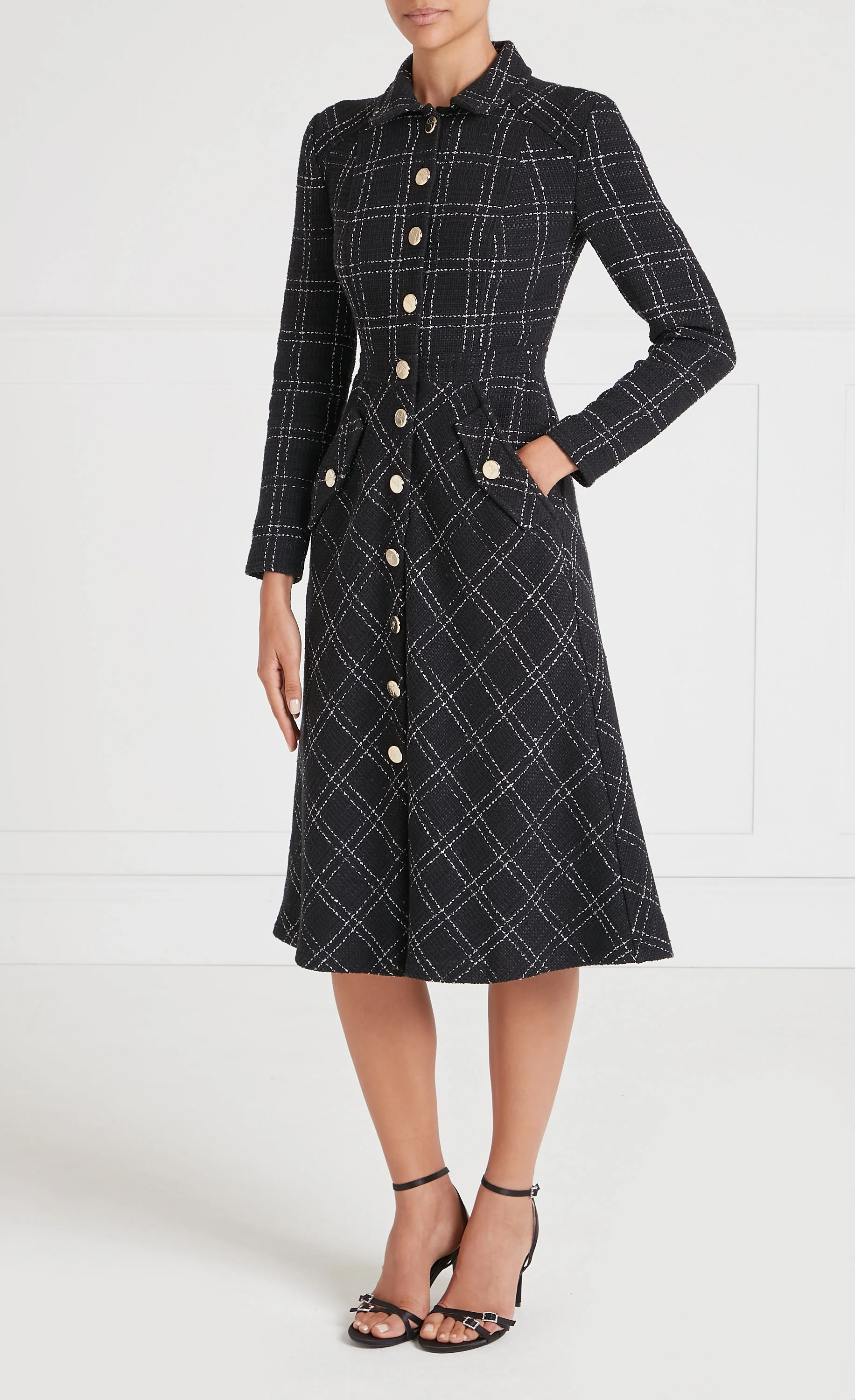 Colonel Dress - Black Check - Image 3
