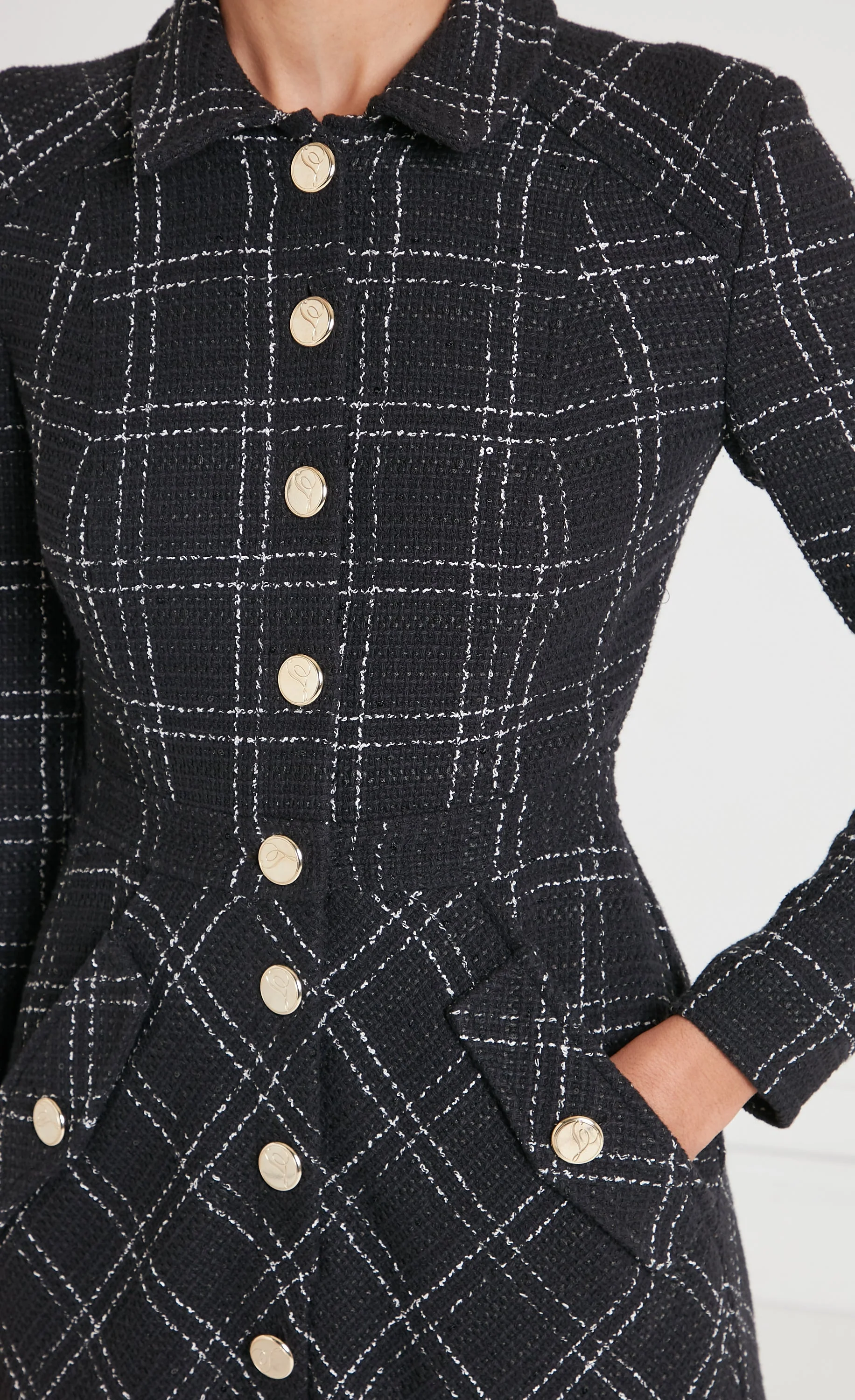 Colonel Dress - Black Check - Image 5