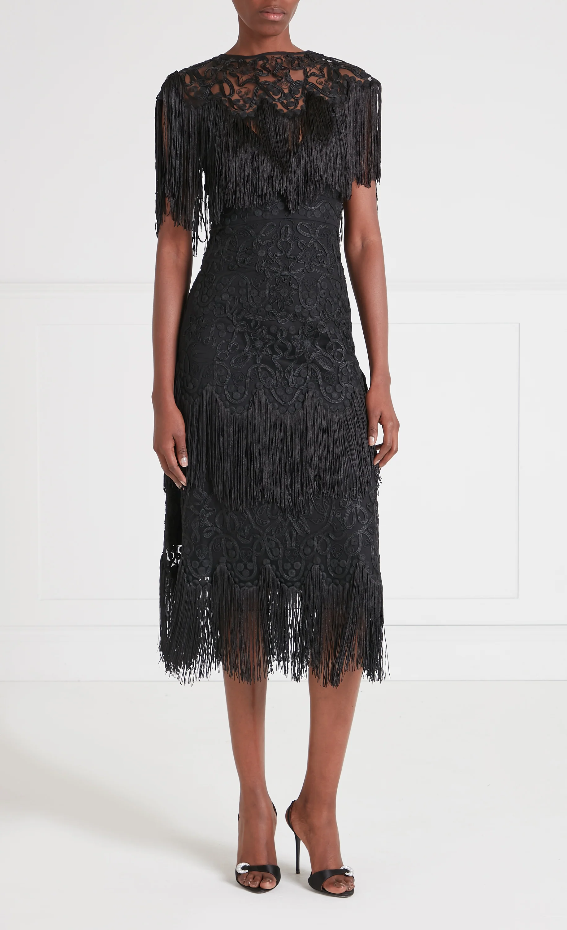 Cordelle Tassel Dress - Black - Image 3