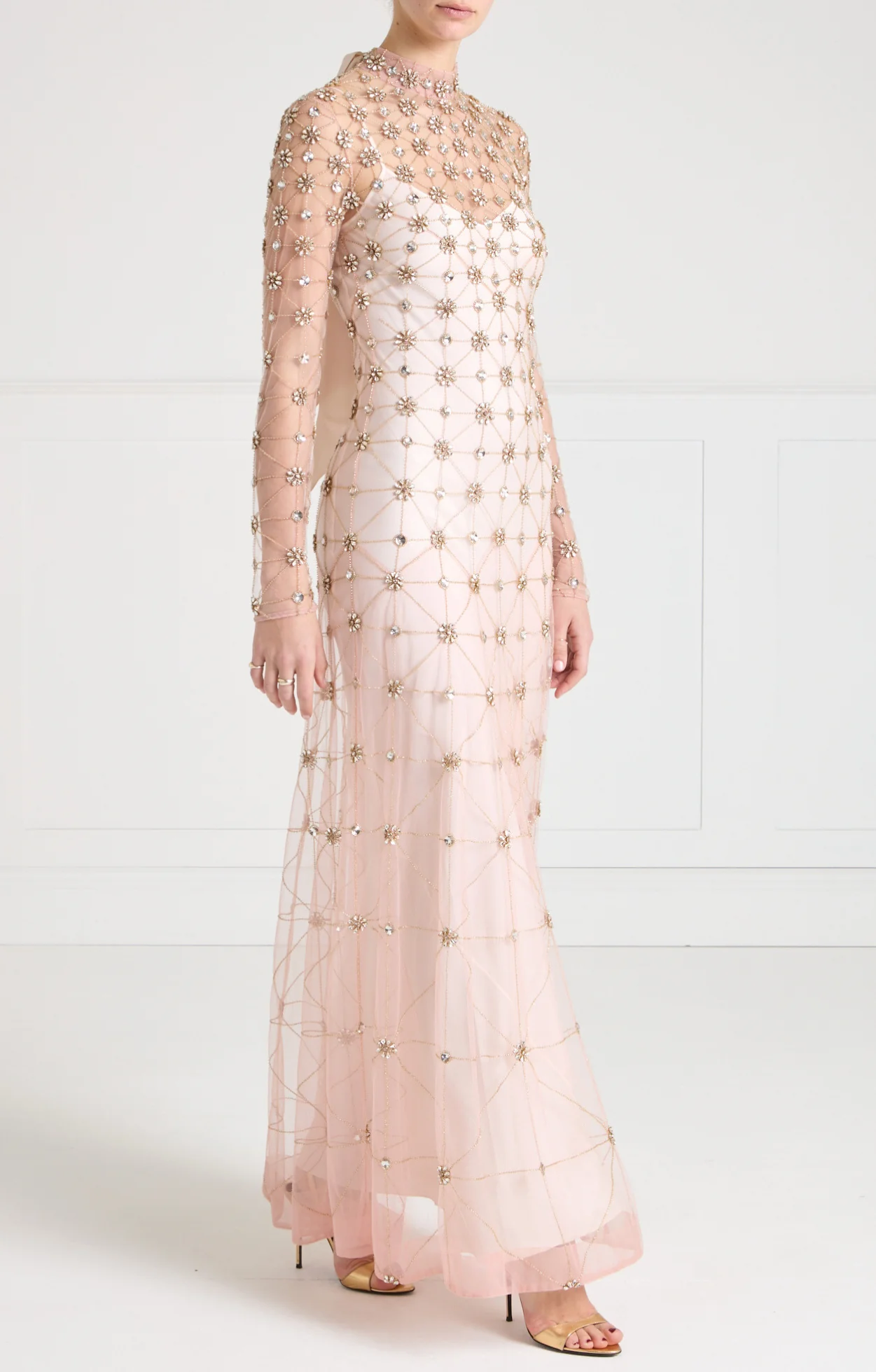 Crossbone Lattice Gown - Blush - Image 3