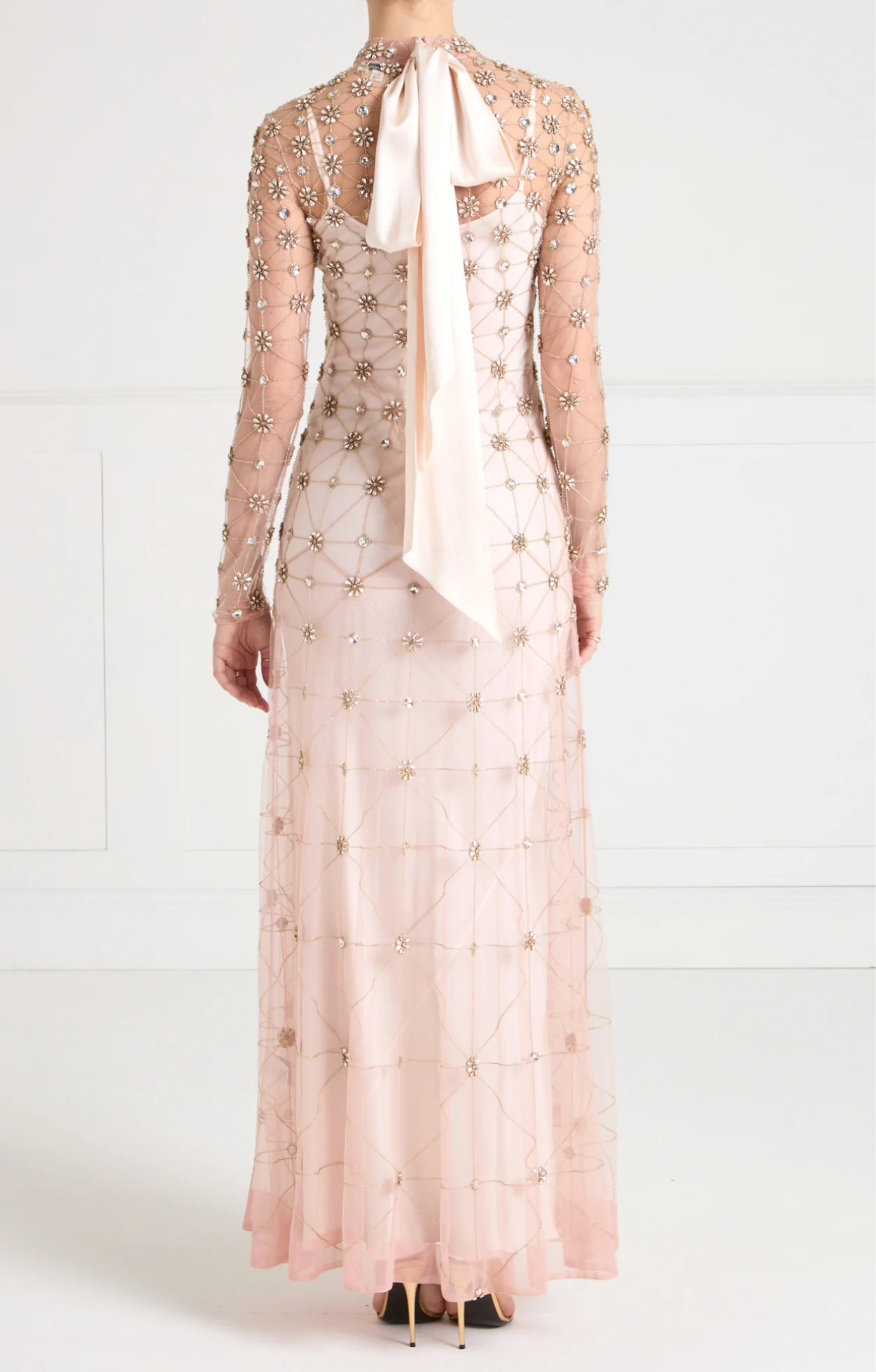 Crossbone Lattice Gown - Blush - Image 4