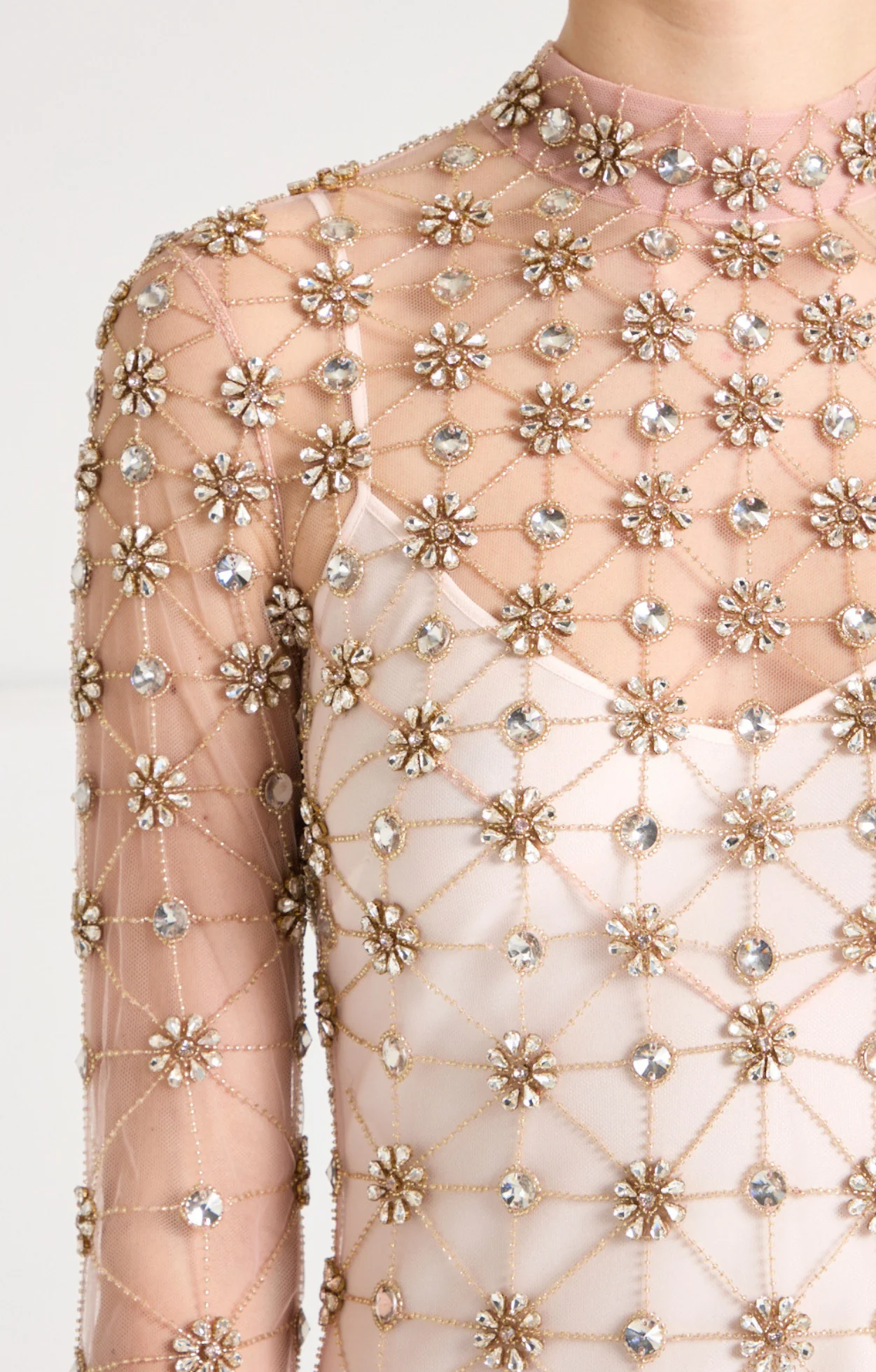 Crossbone Lattice Gown - Blush - Image 5