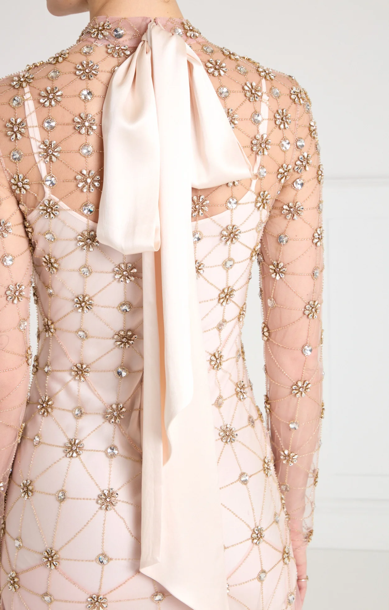 Crossbone Lattice Gown - Blush - Image 7