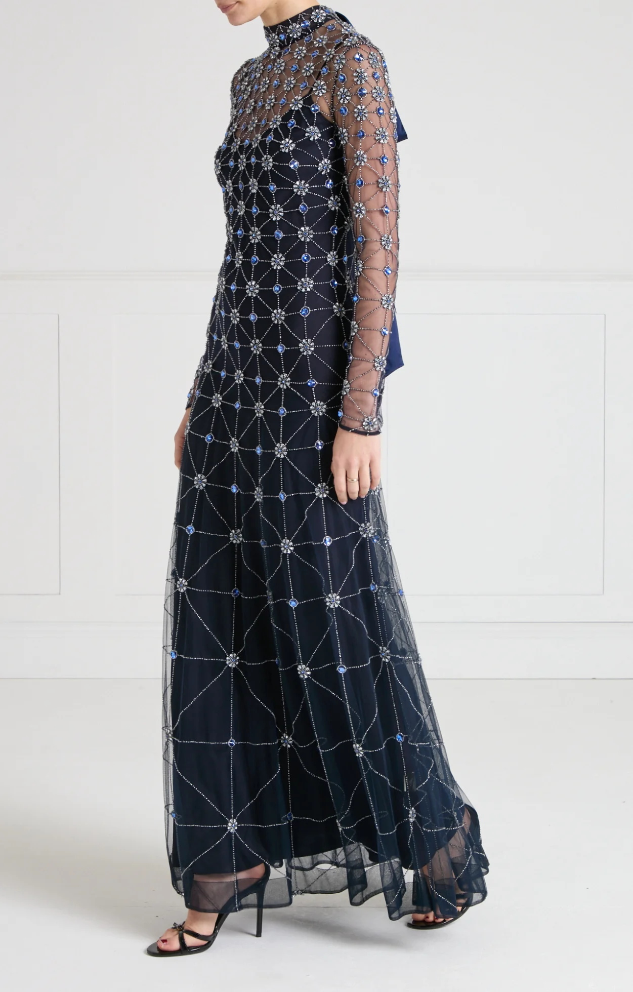 Crossbone Lattice Gown - Midnight - Image 3