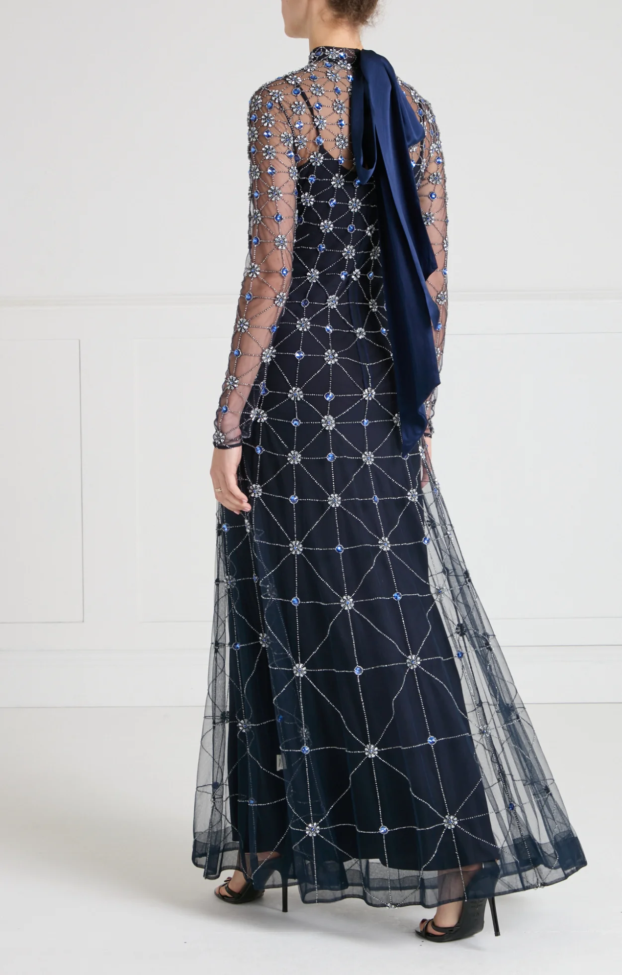 Crossbone Lattice Gown - Midnight - Image 4