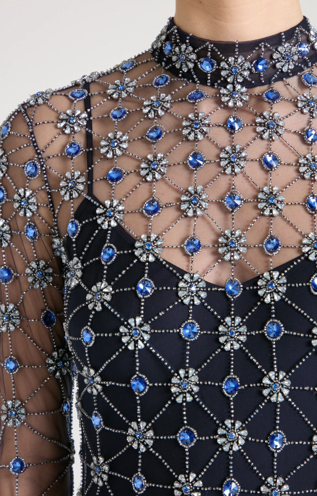 Crossbone Lattice Gown - Midnight - Image 5