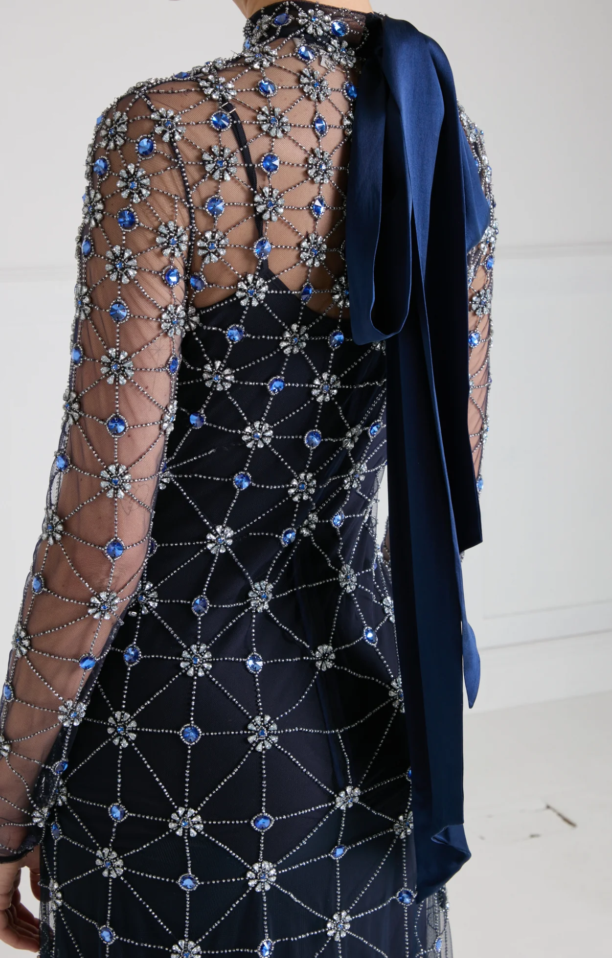 Crossbone Lattice Gown - Midnight - Image 6