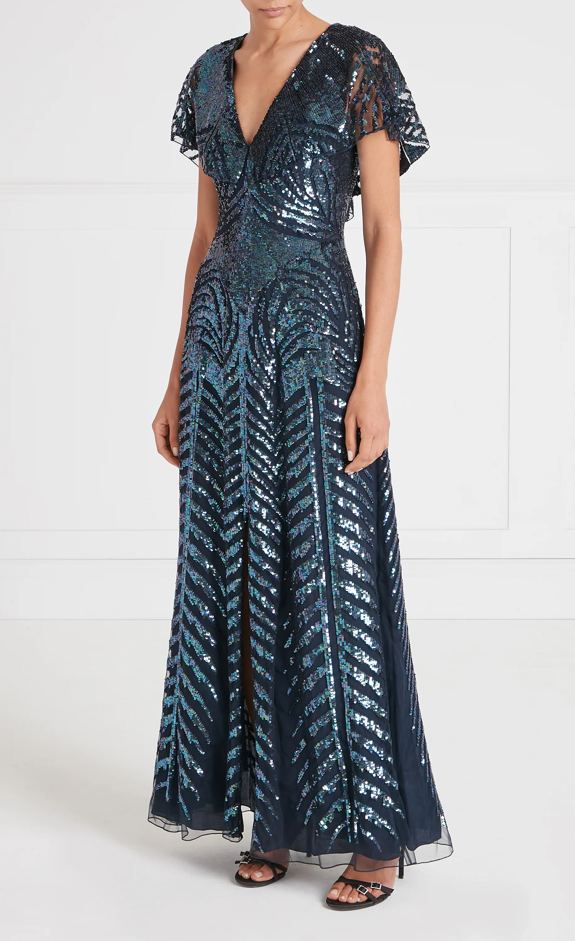 Dusk Long Dress - Navy - Image 3