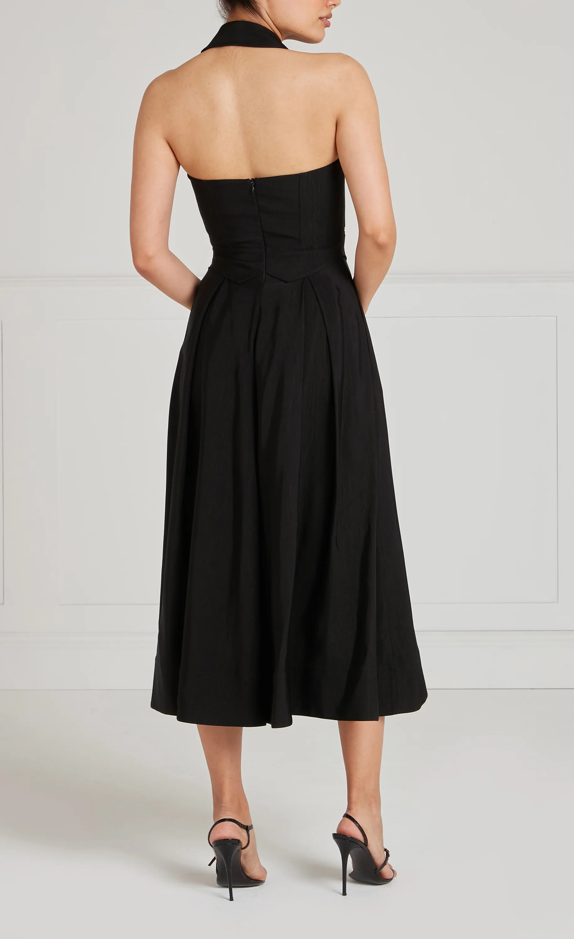 Elodie Halter Dress - Black - Image 5