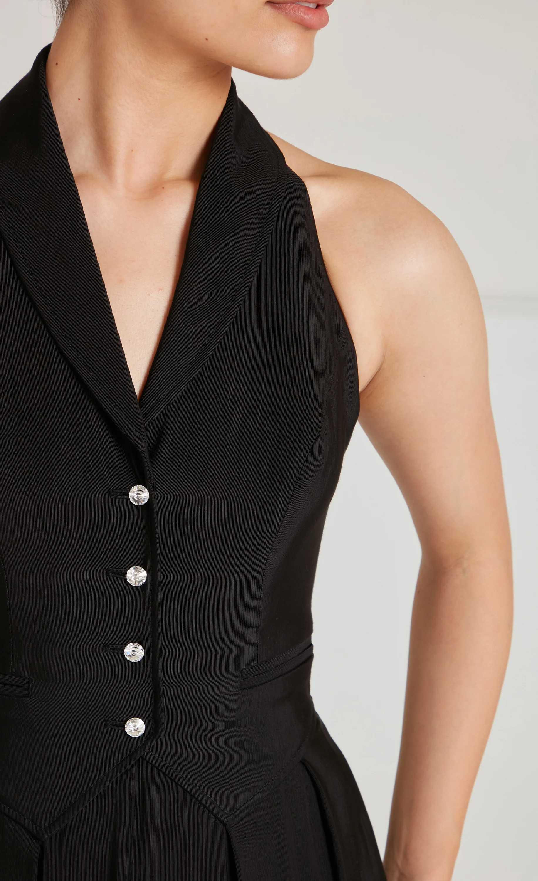 Elodie Halter Dress - Black - Image 6